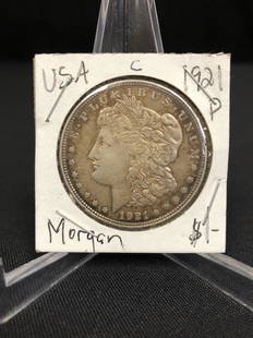 1921 US MORGAN SILVER DOLLAR (PHILADELPHIA MINT): 1921 US MORGAN SILVER DOLLAR (PHILADELPHIA MINT)