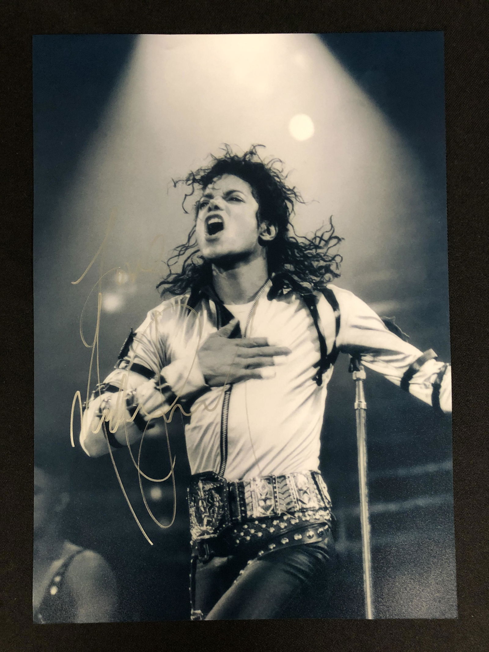 MICHAEL JACKSON SIGNED 8 X 10 (RA COA) (1 of 3)