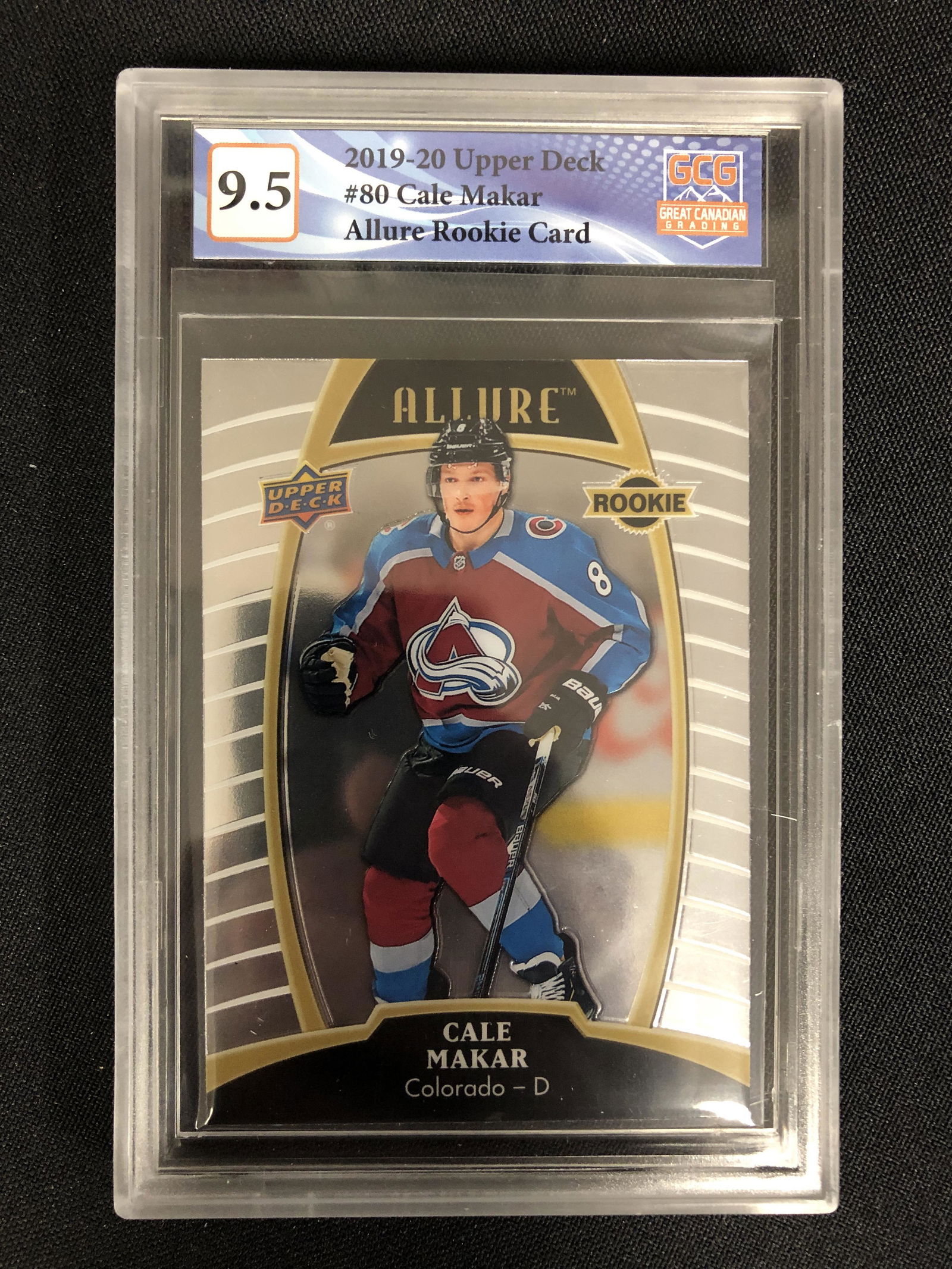 2019-20 UPPER DECK NO.80 CALE MAKAR ALLURE RC (GCG 9.5) (1 of 2)