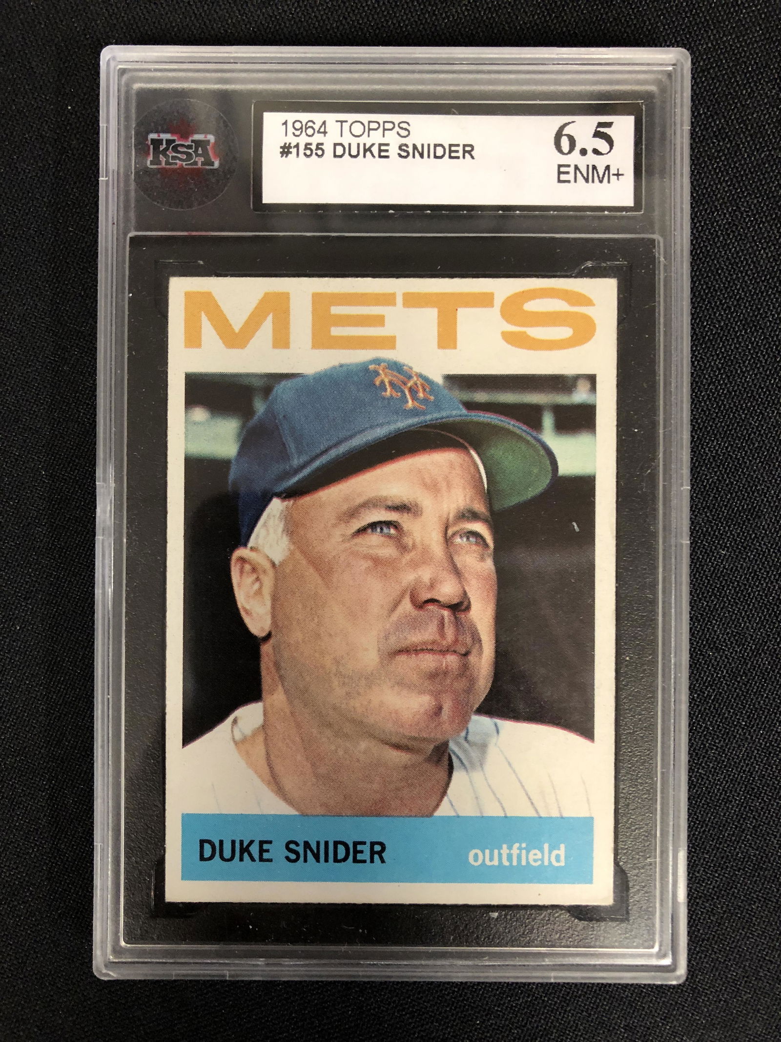 1964 TOPPS NO.155 DUKE SNIDER (KSA 6.5 ENM ) (1 of 1)
