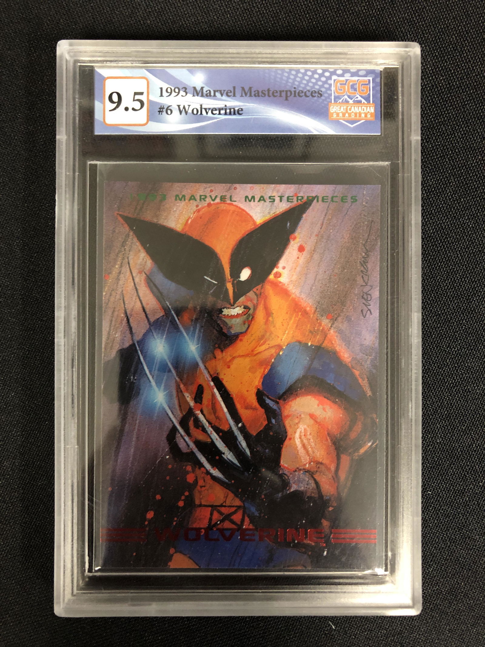 1993 MARVEL MASTERPIECES NO.6 WOLVERINE (GCG 9.5) (1 of 1)