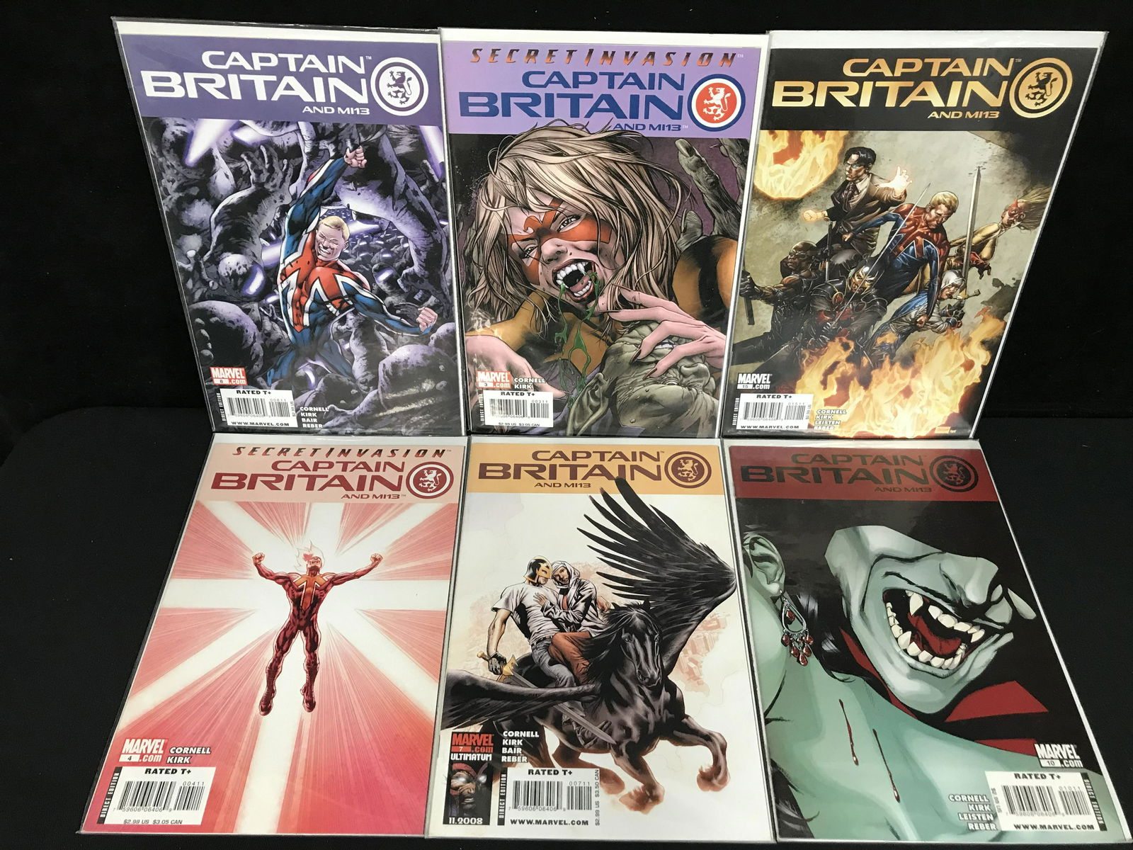 CAPTAIN BRITAIN COMIC BOOK LOT (1 of 1)