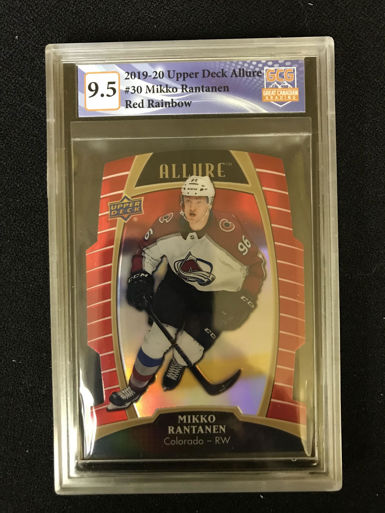 2019-20 UPPER DECK ALLURE NO.30 MIKKO RANTANEN RED RAINBOW (GCG 9.5) (1 of 1)