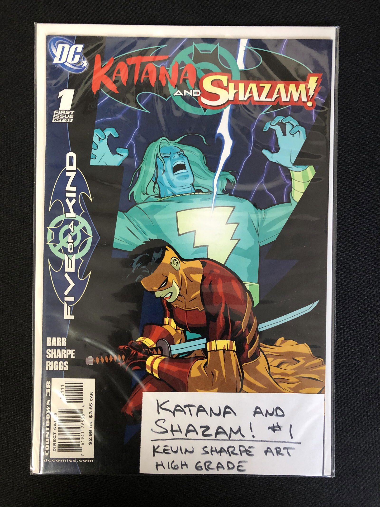 KATANA AND SHAZAM! NO.1 (DC COMICS) Kevin Sharpe Art (1 of 1)
