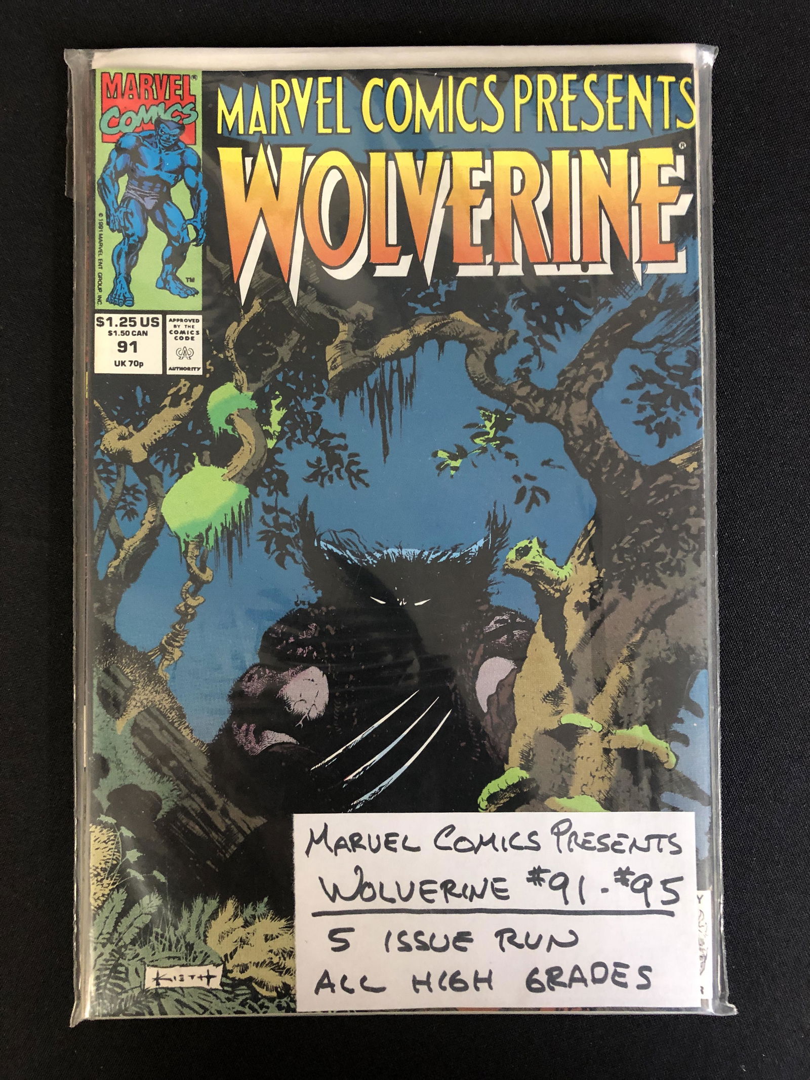 MARVEL COMICS PRESENTS Wolverine NO.91 (MARVEL COMICS) 5 Issue Run! (1 of 1)