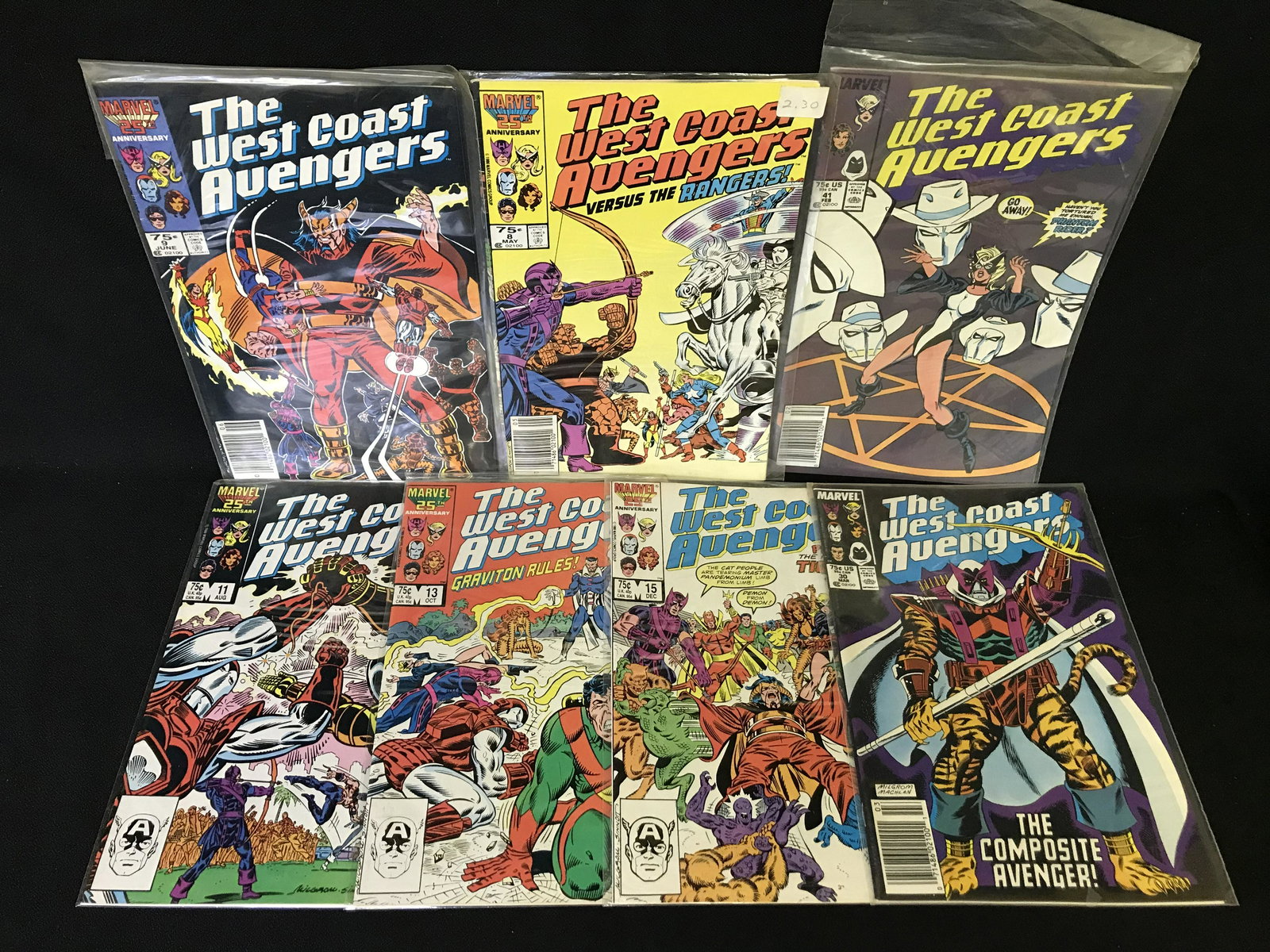 THE WEST COAST AVENGERS COMIC BOOK LOT (MARVEL COMICS) (1 of 1)