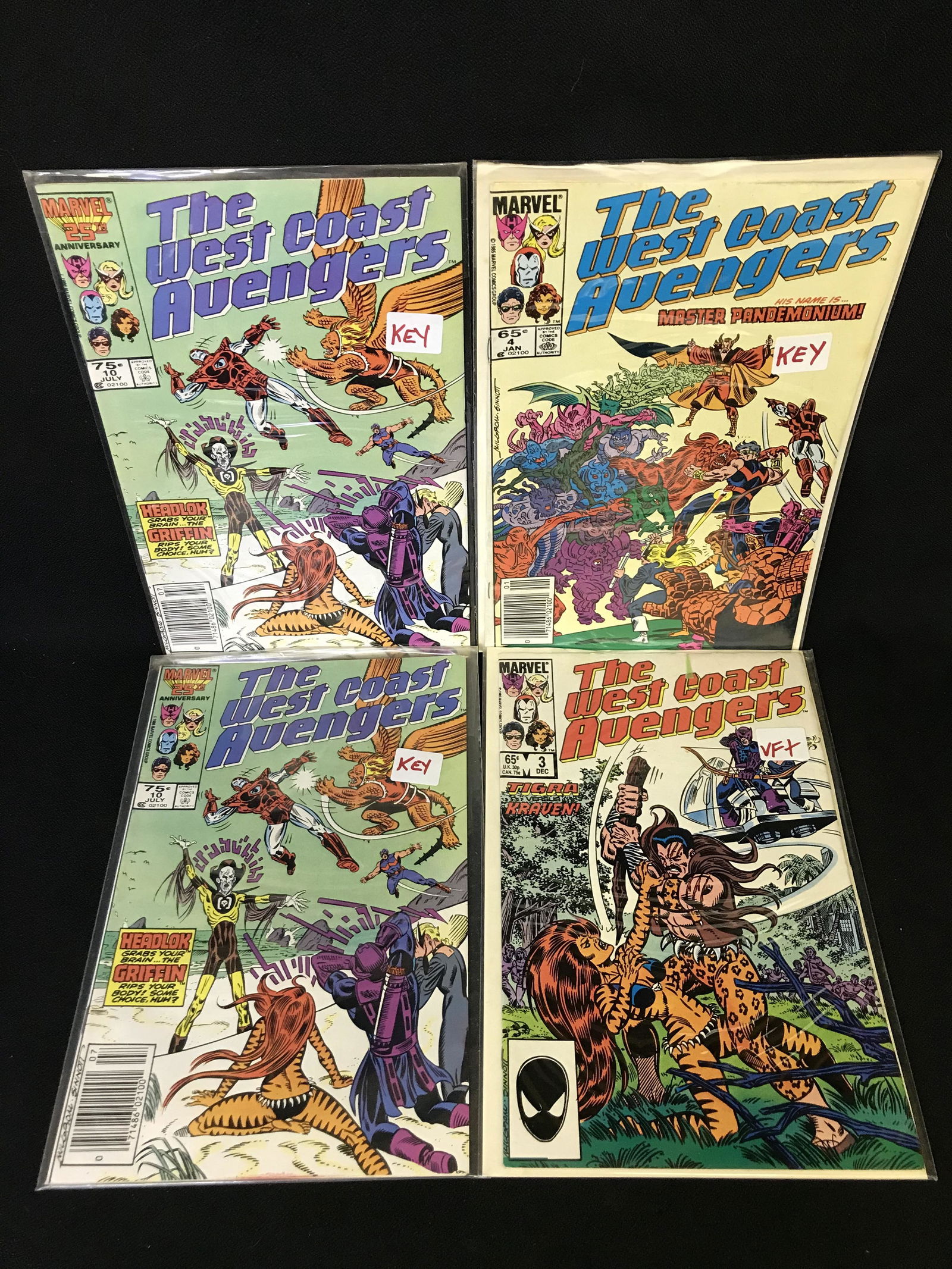 THE WEST COAST AVENGERS COMIC BOOK LOT (MARVEL COMICS) (1 of 1)