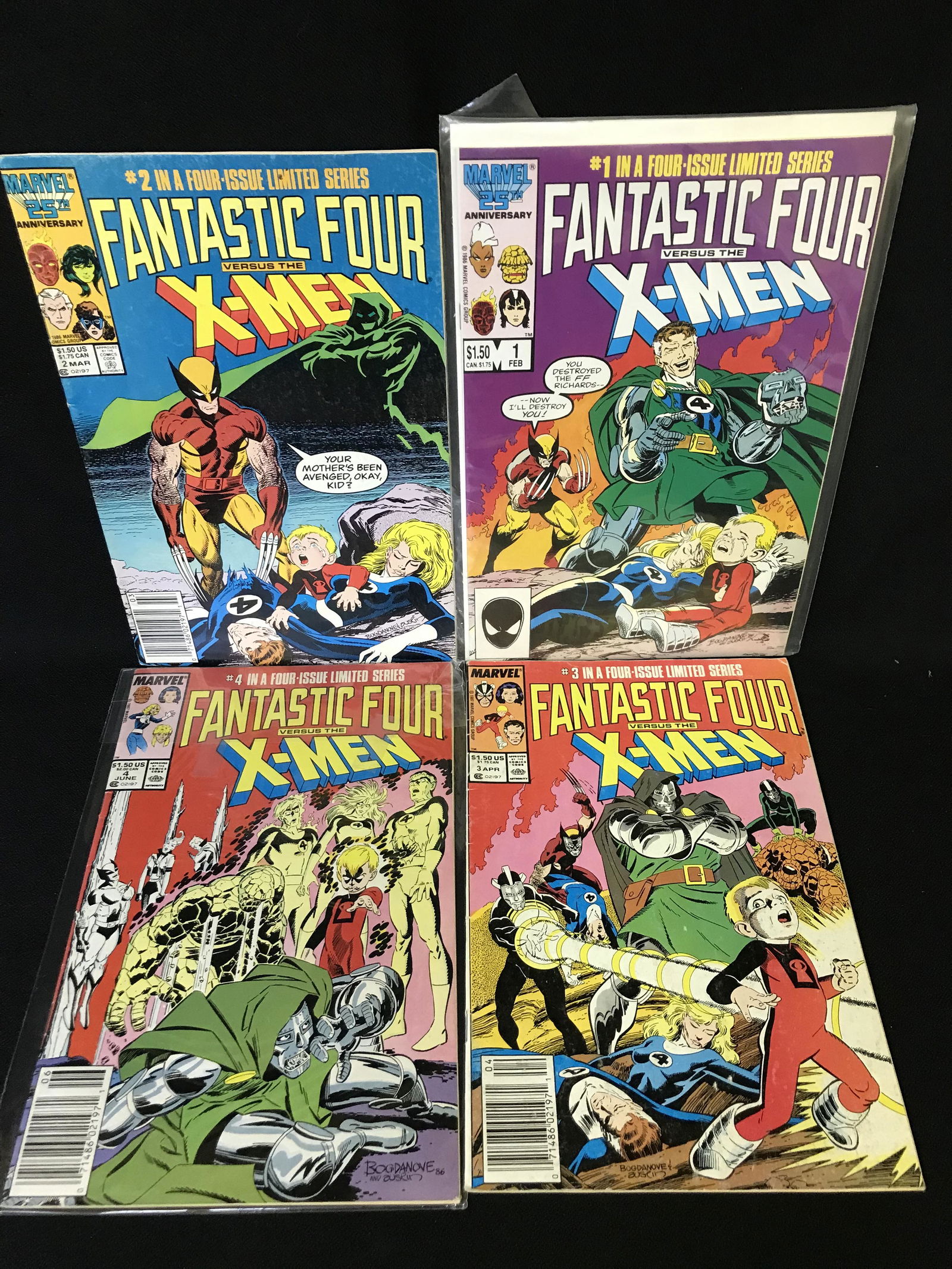 FANTASTIC FOUR versus The X-MEN NO.1-4 In a Four Issue Limited Series (MARVEL COMICS) (1 of 1)