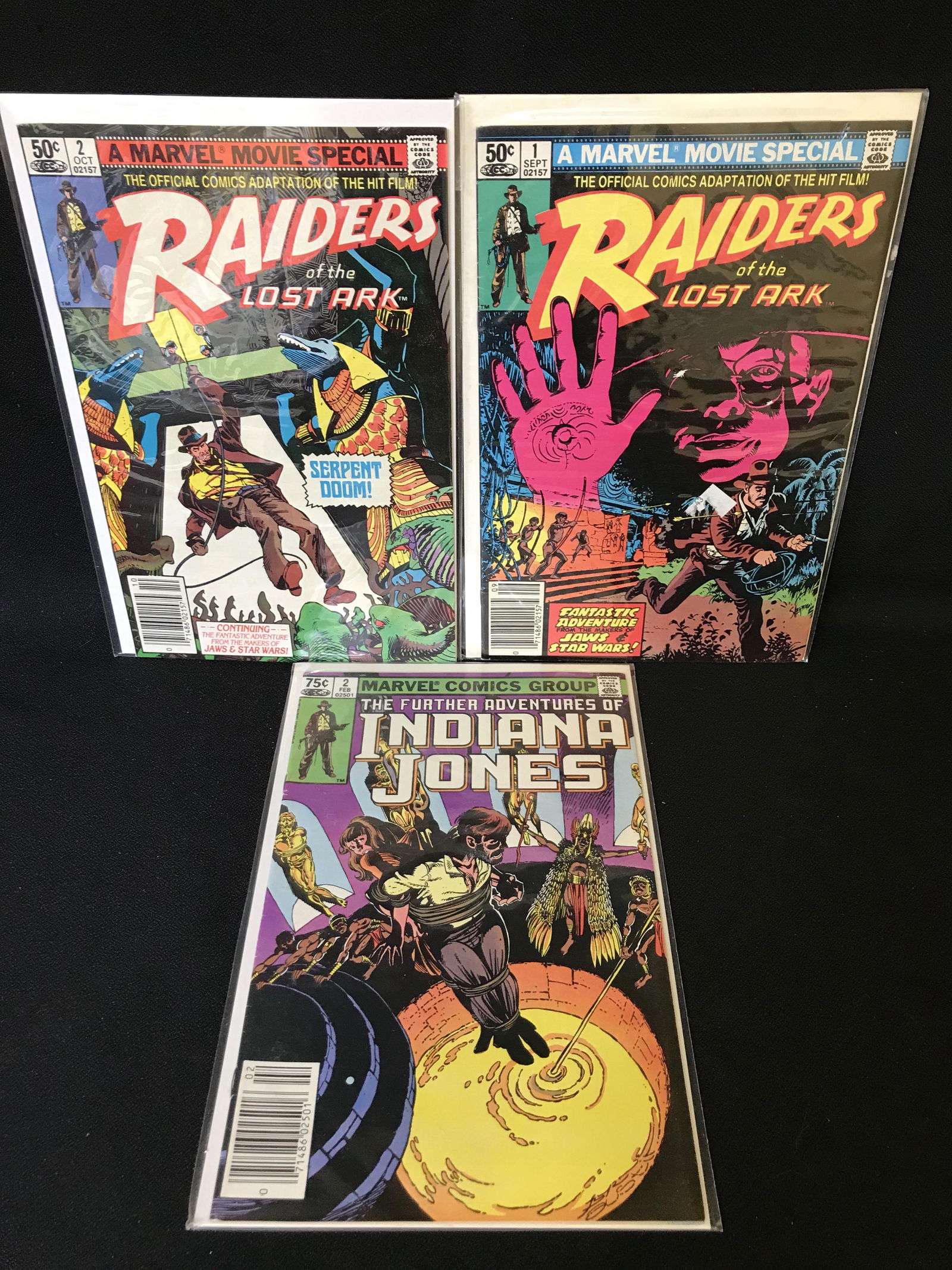 RAIDERS OF THE LOST ARK/ INDIANA JONES COMIC BOOK LOT (MARVEL COMICS) (1 of 1)