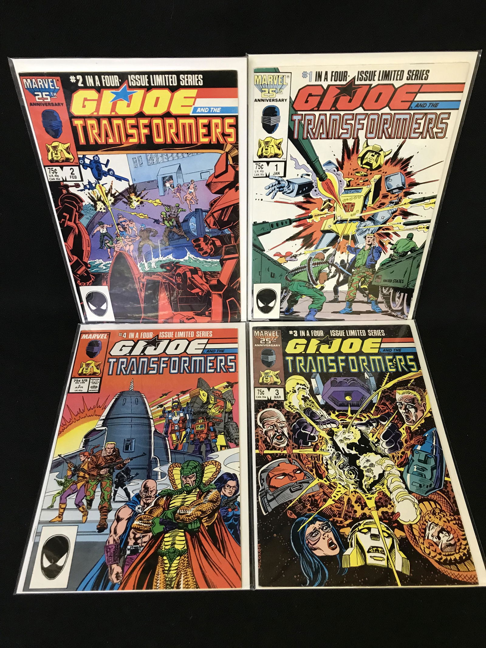 G.I JOE AND THE TRANSFORMERS COMIC BOOK LOT (MARVEL COMICS) (1 of 1)