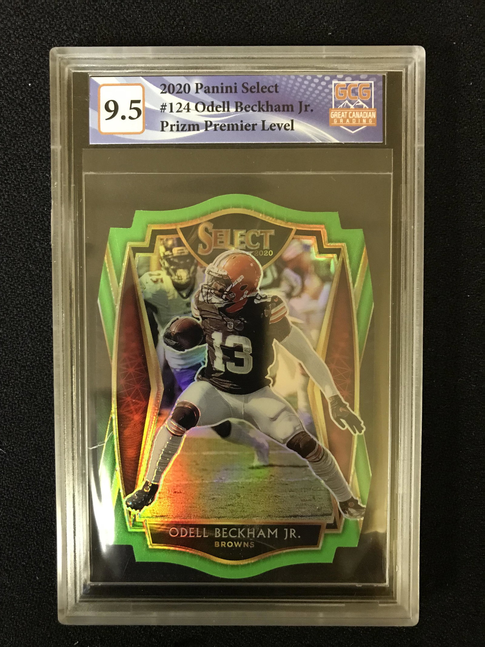 2020 PANINI SELECT NO.124 ODELL BECKHAM JR. PRIZM PREMIER LEVEL (GCG 9.5) (1 of 1)