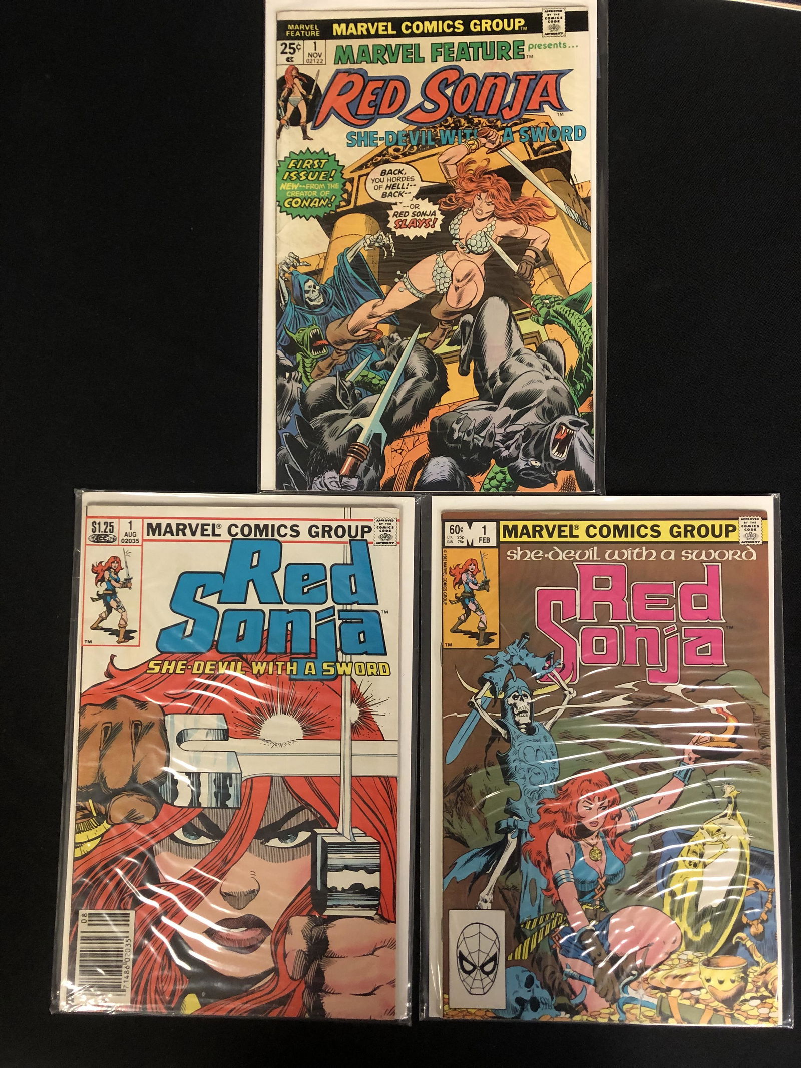 RED SONJA NO.1s COMIC BOOK LOT (MARVEL COMICS) (1 of 1)