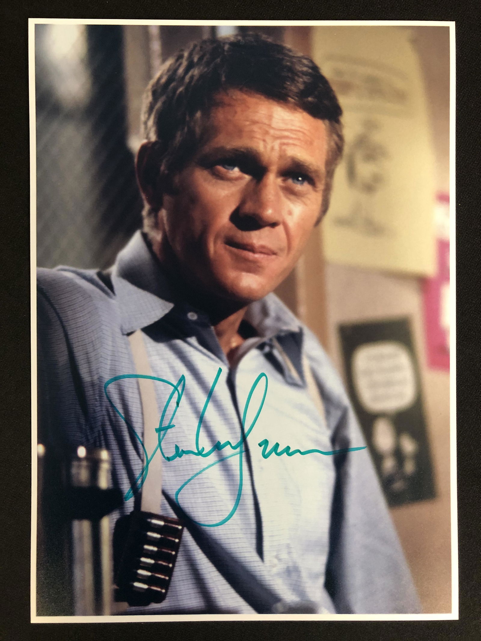 STEVE MCQUEEN SIGNED 8 X 10 (RA COA) (1 of 2)