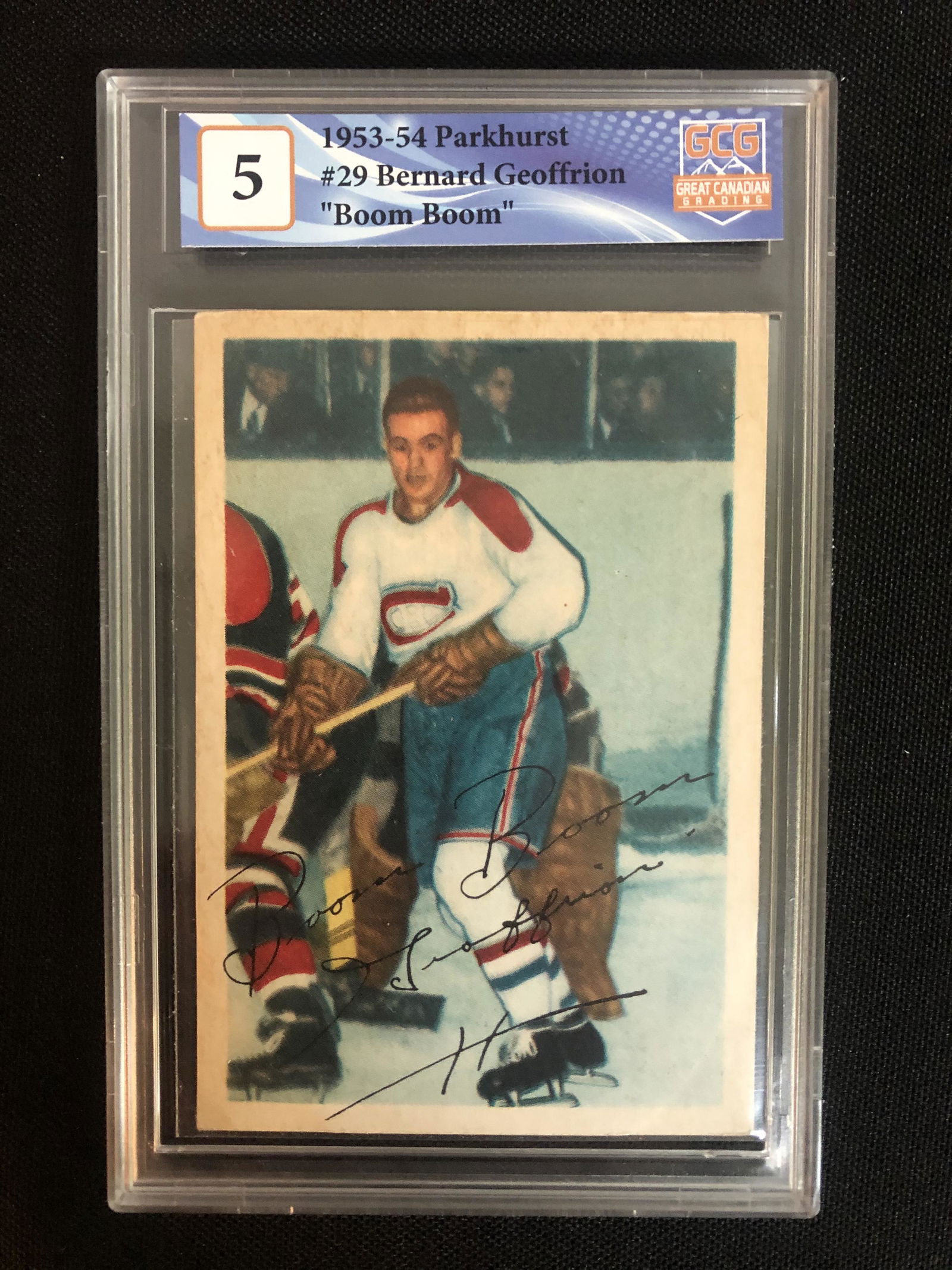 1953-54 PARKHURST NO.29 BERNARD GEOFFRION "BOOM BOOM" (GCG 5) (1 of 2)