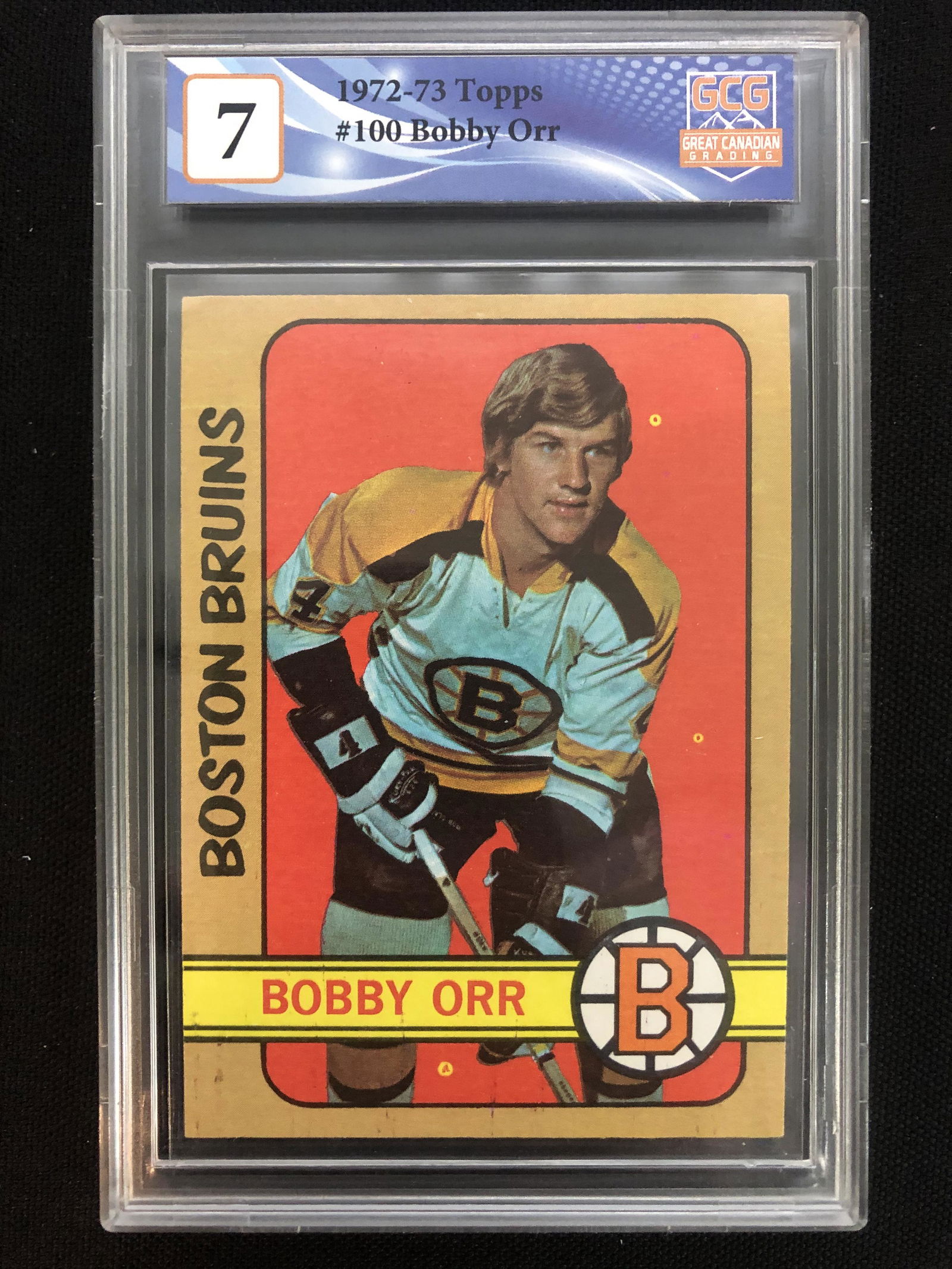 1972-73 TOPPS NO.100 BOBBY ORR (GCG 7) (1 of 1)