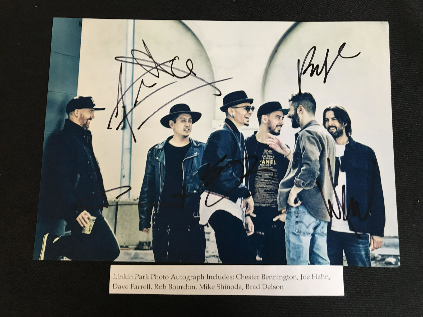 LINKIN PARK BAND SIGNED 8X10 PHOTO (RA COA) (1 of 2)