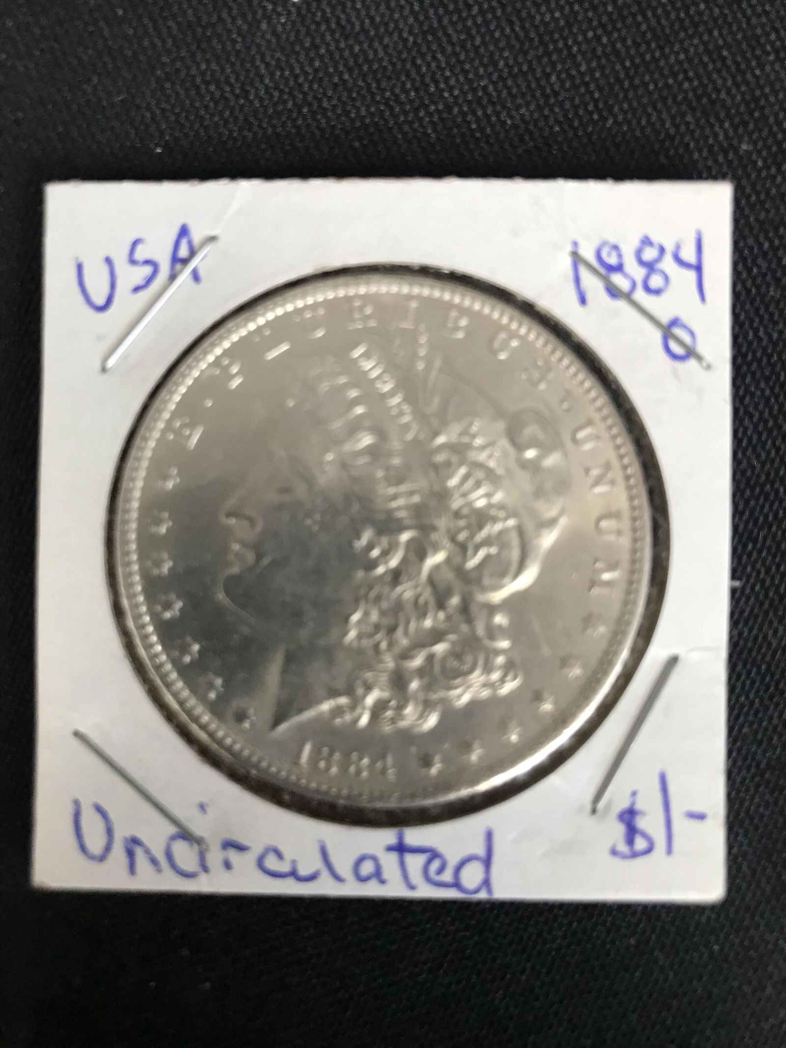 UNCIRCULATED 1884 US MORGAN SILVER DOLLAR NEW ORLEANS MINT (1 of 1)