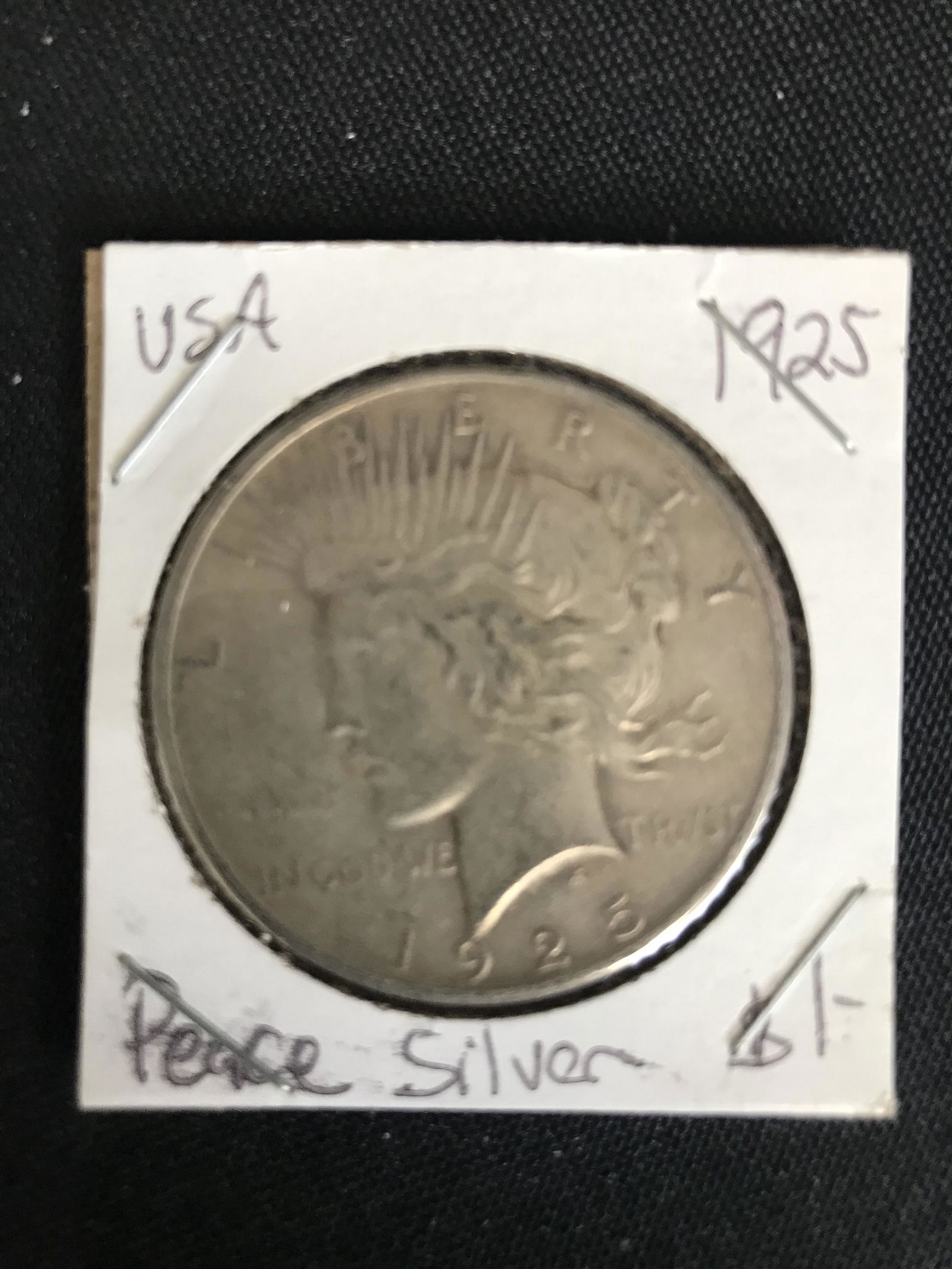 1925 US PEACE SILVER DOLLAR (1 of 1)