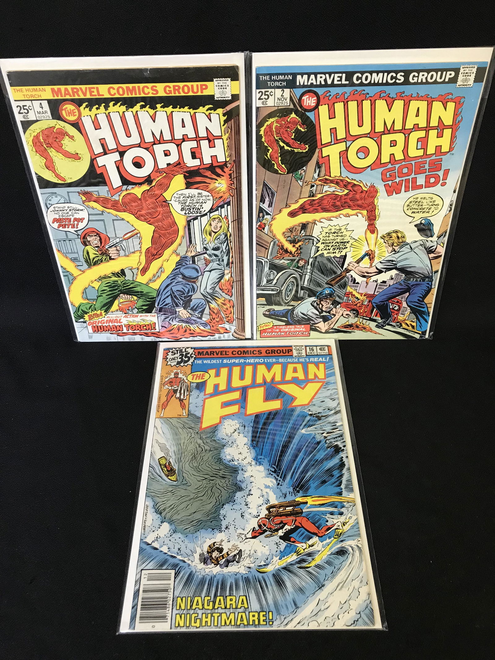 HUMAN TORCH/ HUMAN FLY COMIC BOOK LOT (MARVEL COMICS) (1 of 1)