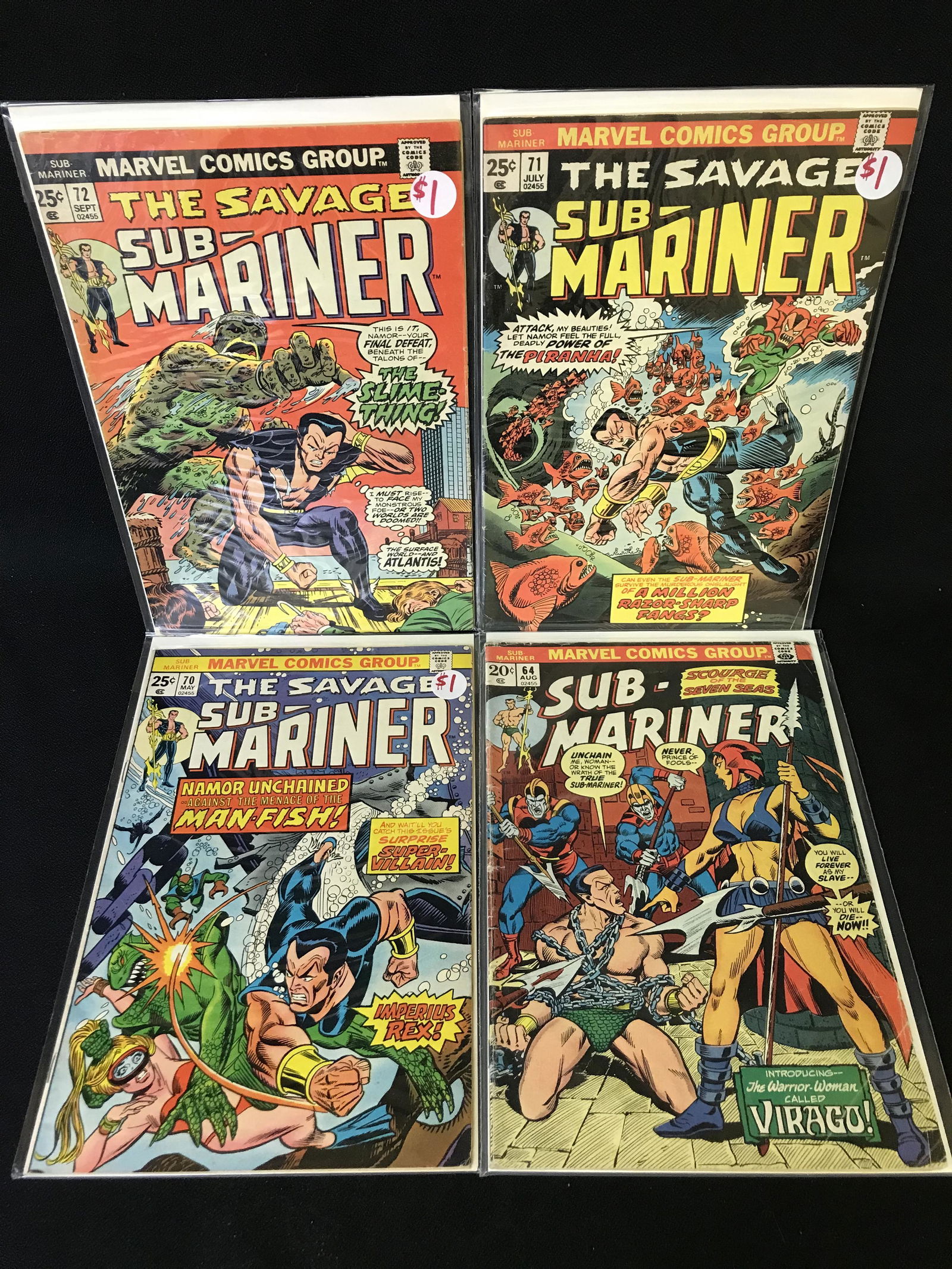 THE SAVAGE SUB-MARINER COMIC BOOK LOT (MARVEL COMICS) (1 of 1)