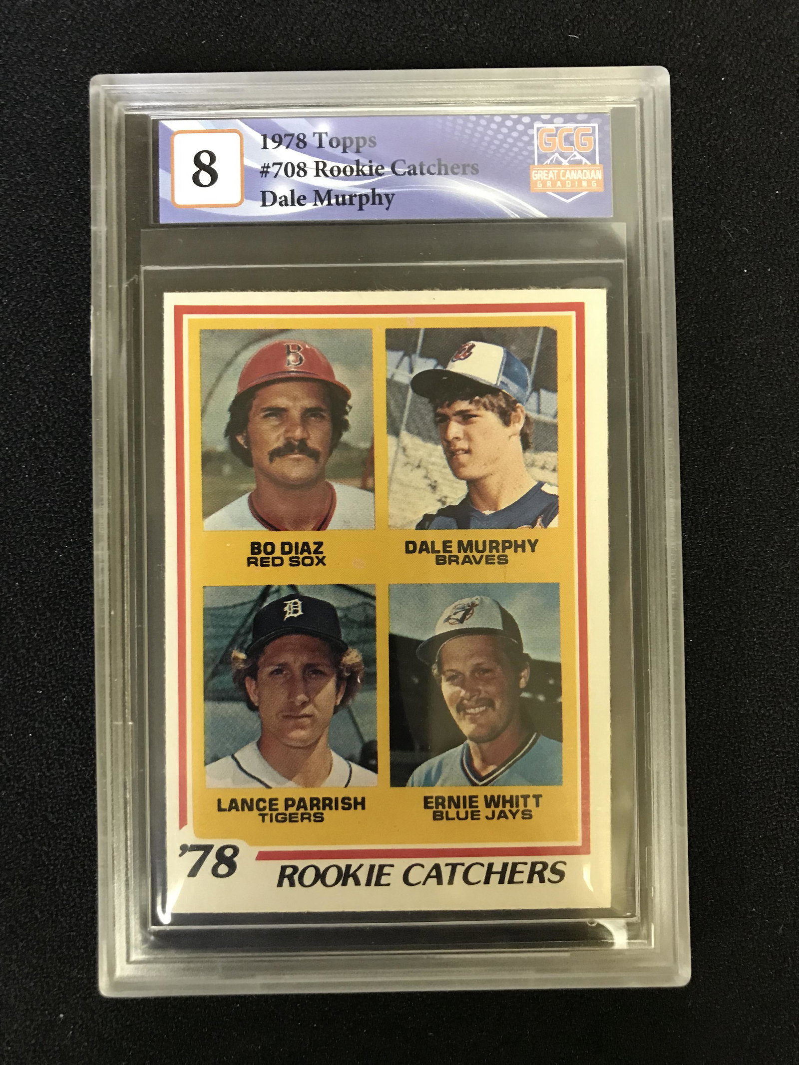 1978 TOPPS NO.708 ROOKIE COLLECTION DALE MURPHY (GCG 8): 1978 TOPPS NO.708 ROOKIE COLLECTION DALE MURPHY (GCG 8)
