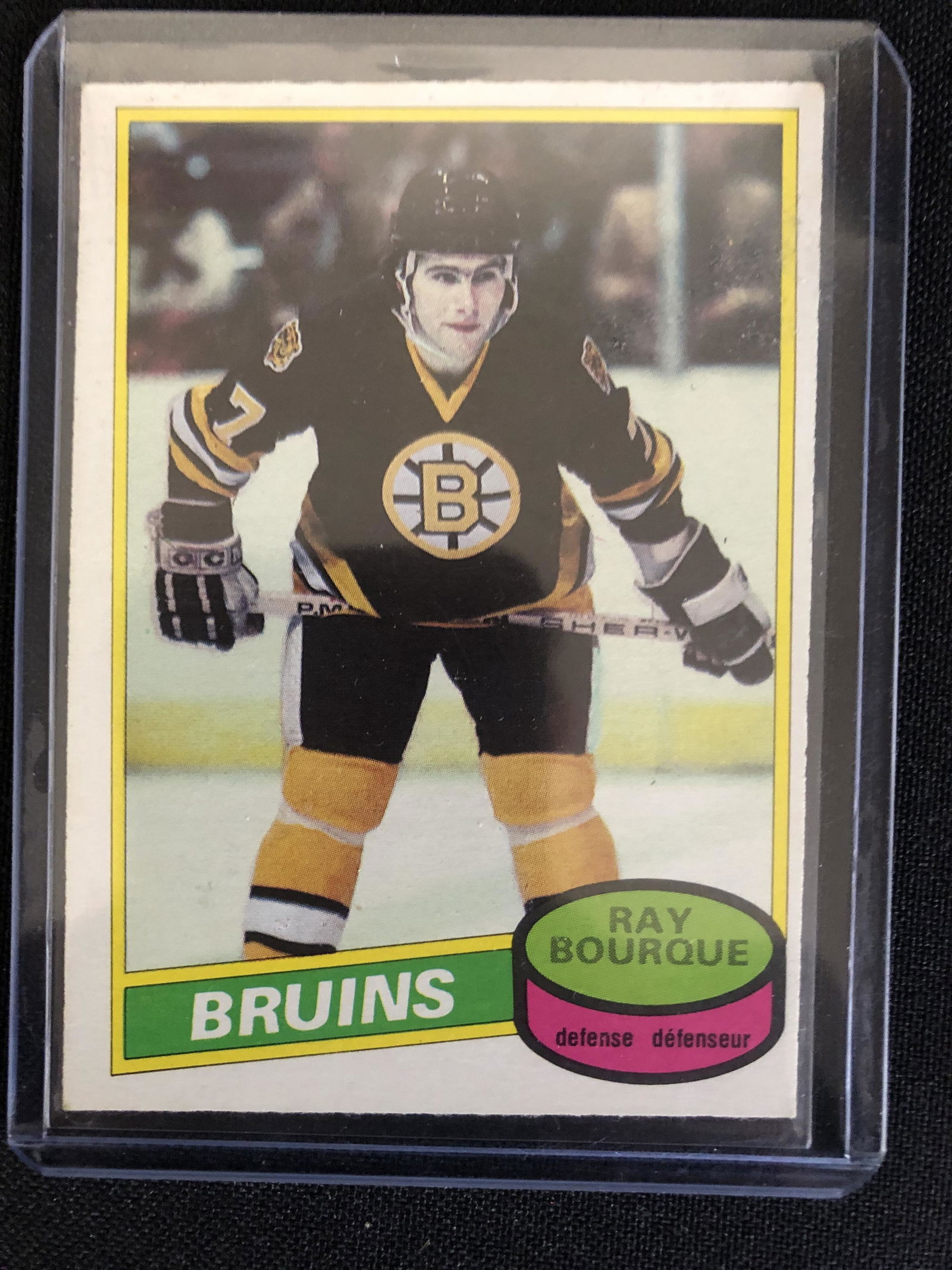 1980-81 O-PEE-CHEE RAY BOURQUE ROOKIE CARD (1 of 2)