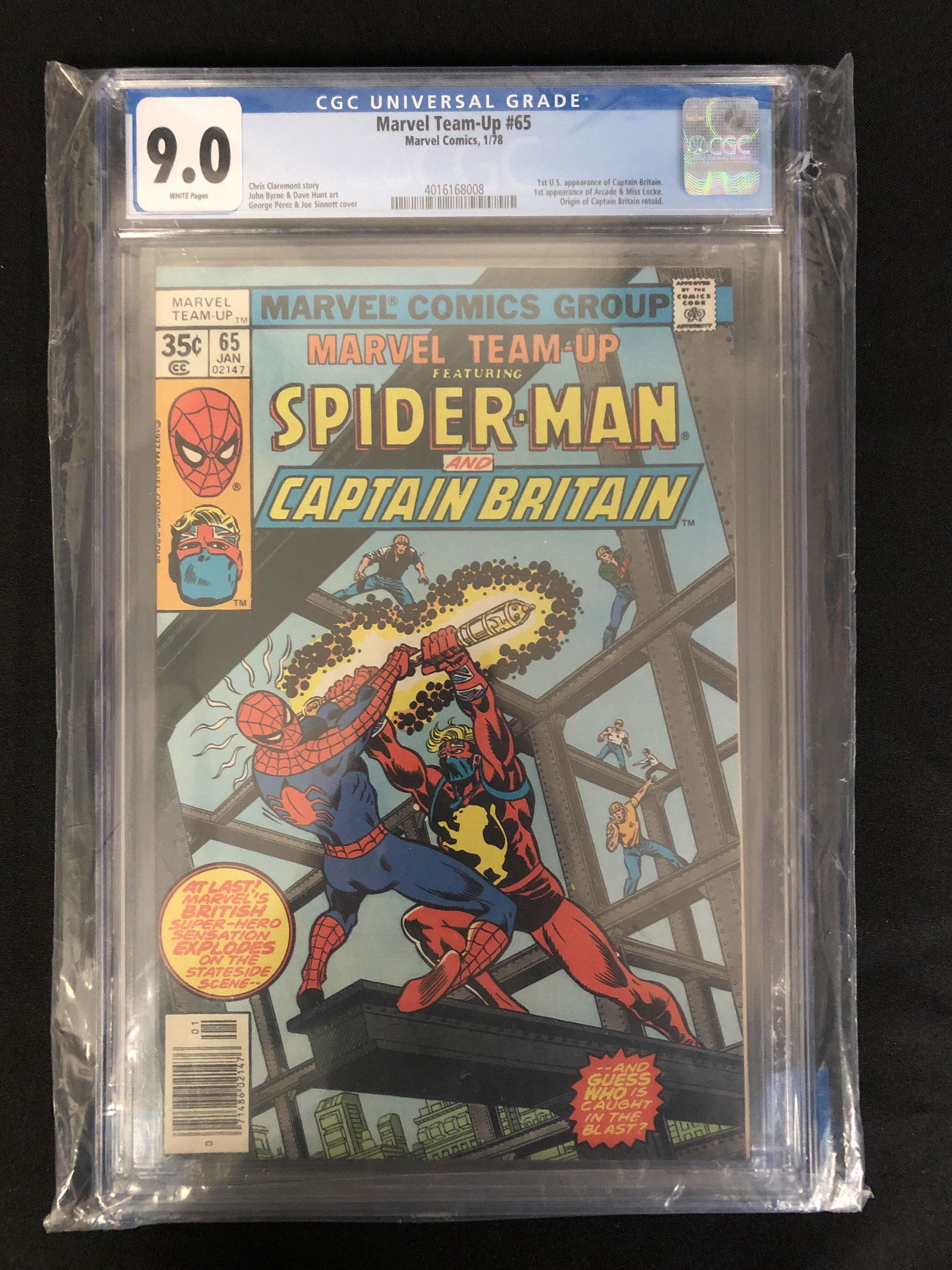 MARVEL COMICS MARVEL TEAM UP NO.65 (1ST U.S. APPEARANCE CAPTAIN AMERICA) CGC 9.0 (1 of 1)