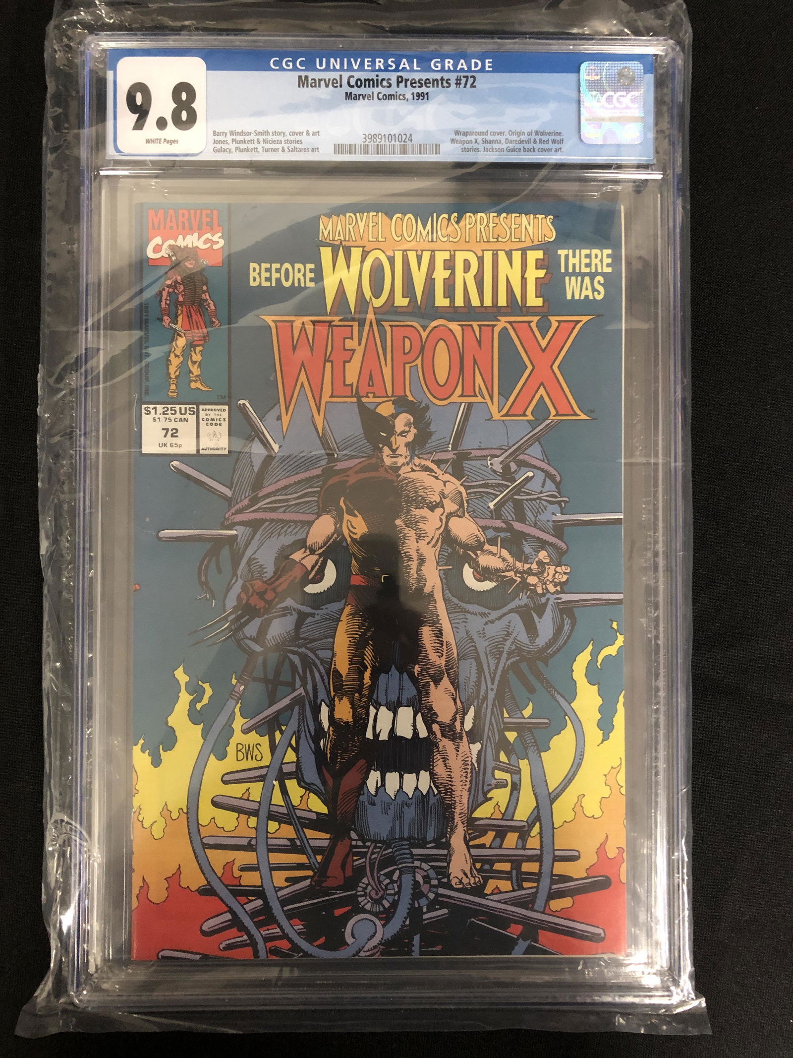 MARVEL COMICS MARVEL COMICS PRESENTS NO. 72 (CGC 9.8) (1 of 1)