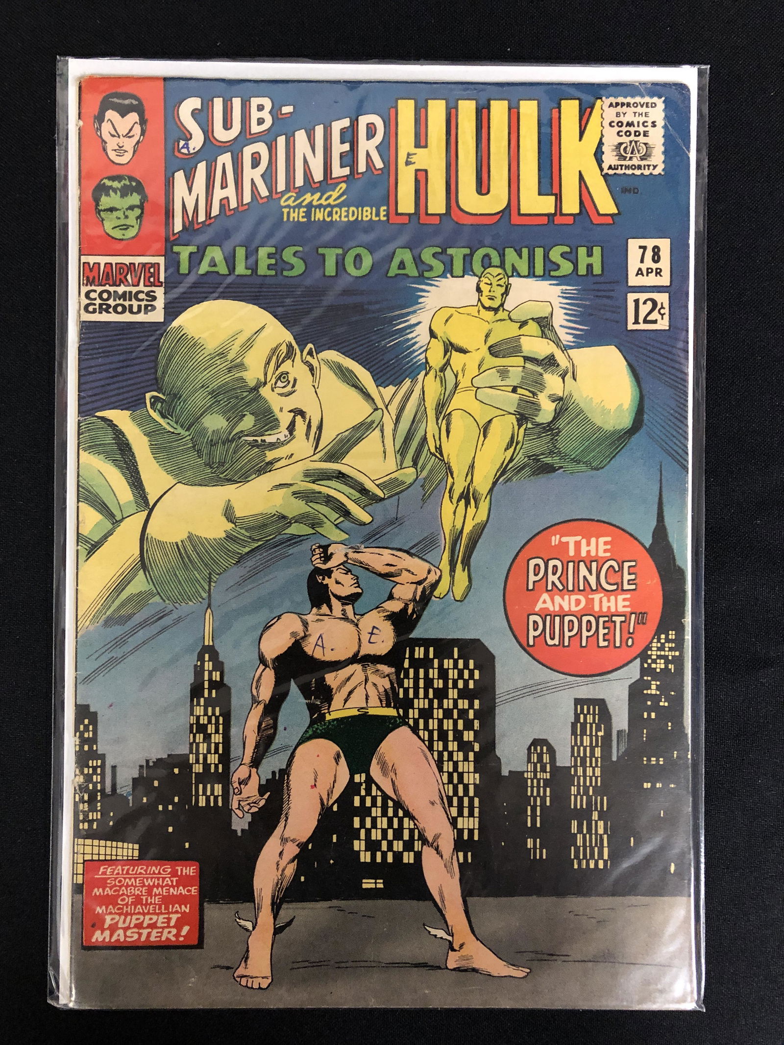 MARVEL COMICS SUB-MARINER AND HULK TALES OF ASTONISH NO.78 (1 of 1)