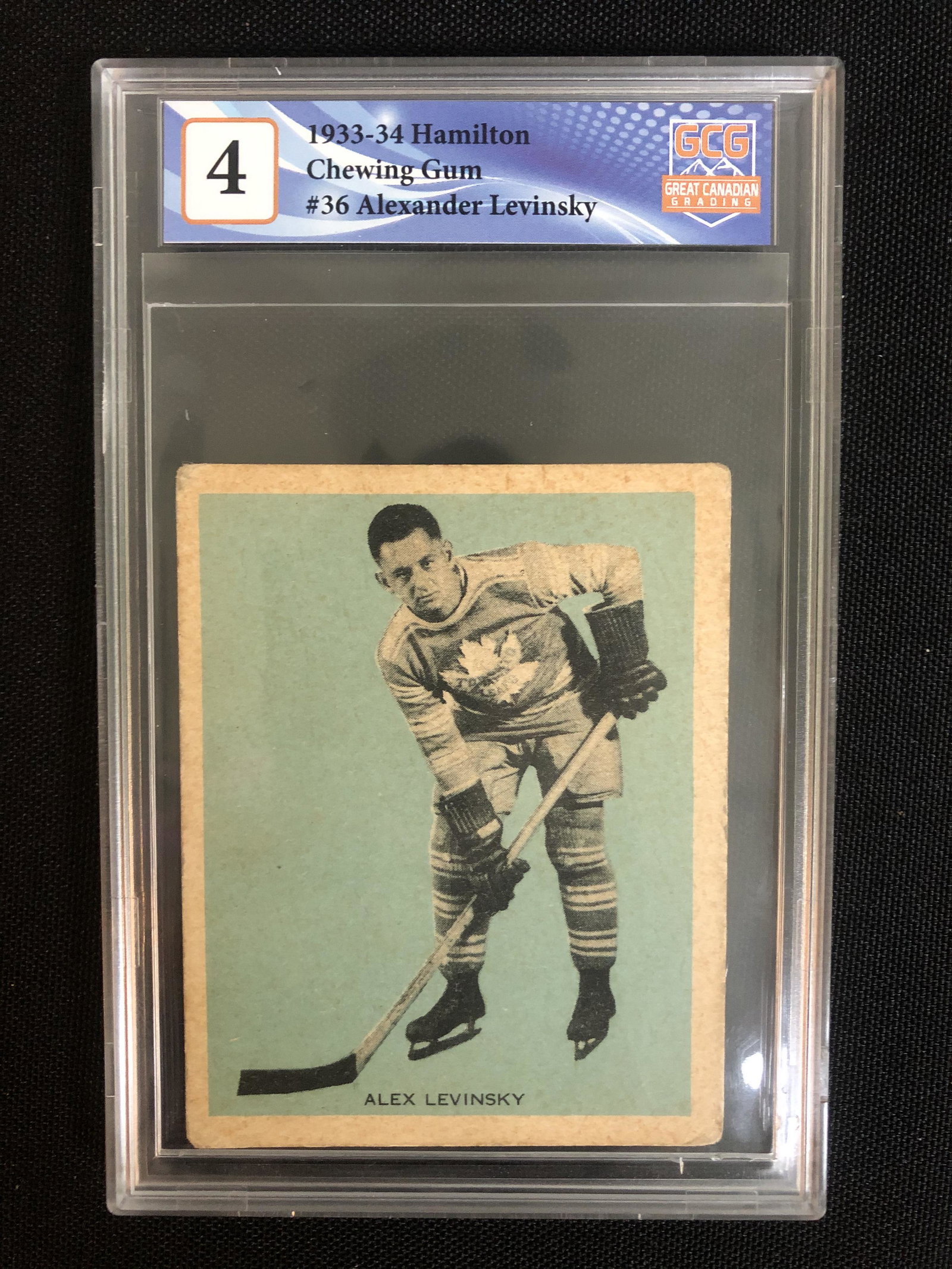 1933-34 HAMILTON CHEWING GUM ALEXANDER LEVINSKY (GCG 4): 1933-34 HAMILTON CHEWING GUM ALEXANDER LEVINSKY (GCG 4)