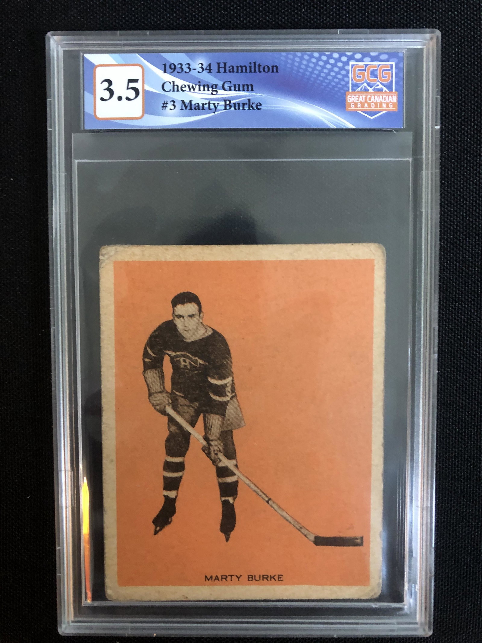 1933-34 HAMILTON CHEWING GUM MARTY BURKE (GCG 3.5): 1933-34 HAMILTON CHEWING GUM MARTY BURKE (GCG 3.5)