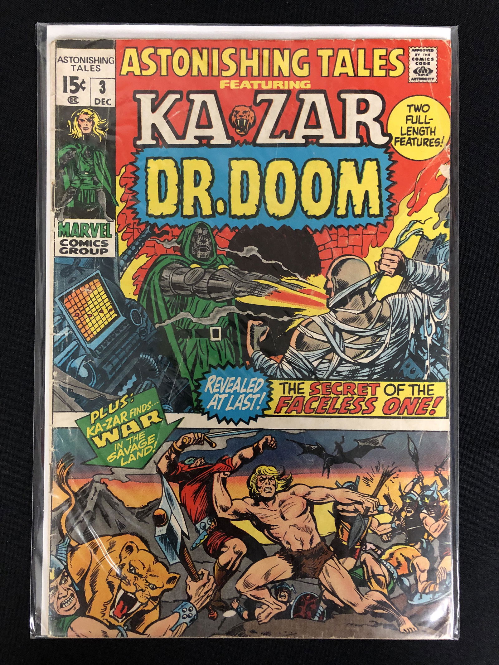 MARVEL COMICS ASTONISHING TALES NO.3  FEATURING KAZAR (1 of 1)