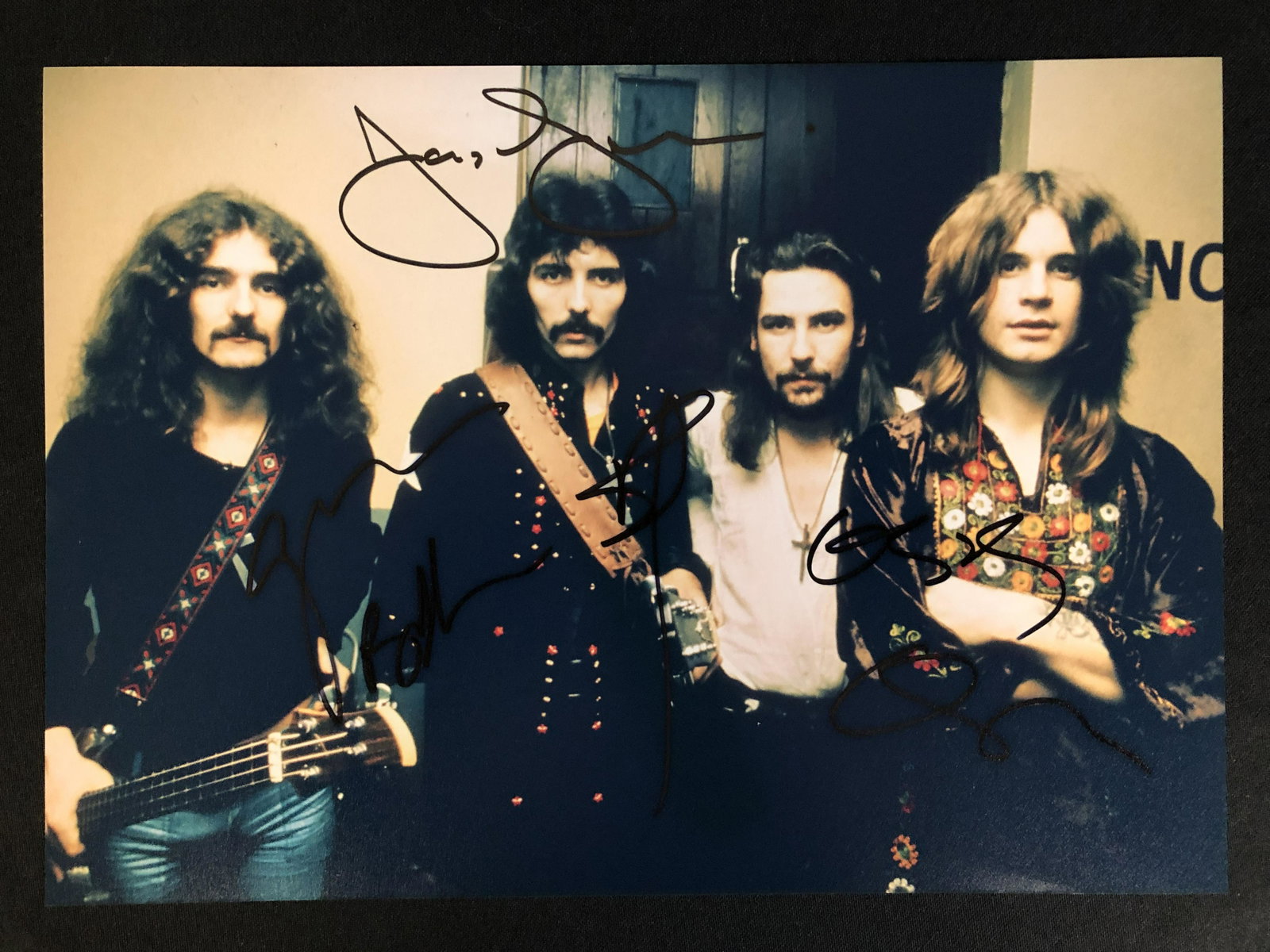 BLACK SABBATH BAND SIGNED 8 X 10 (RA COA): BLACK SABBATH BAND SIGNED 8 X 10 (RA COA)