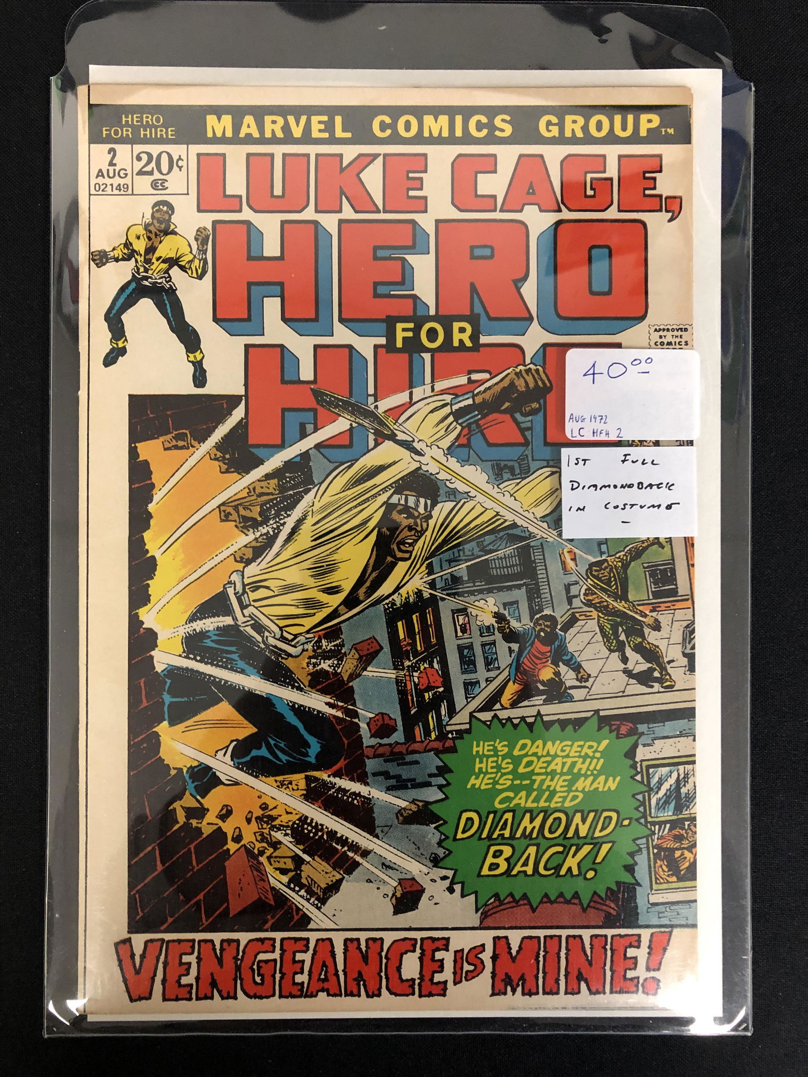 MARVEL COMICS LUKE CAGE HERO FOR HIRE NO.2 (1 of 1)