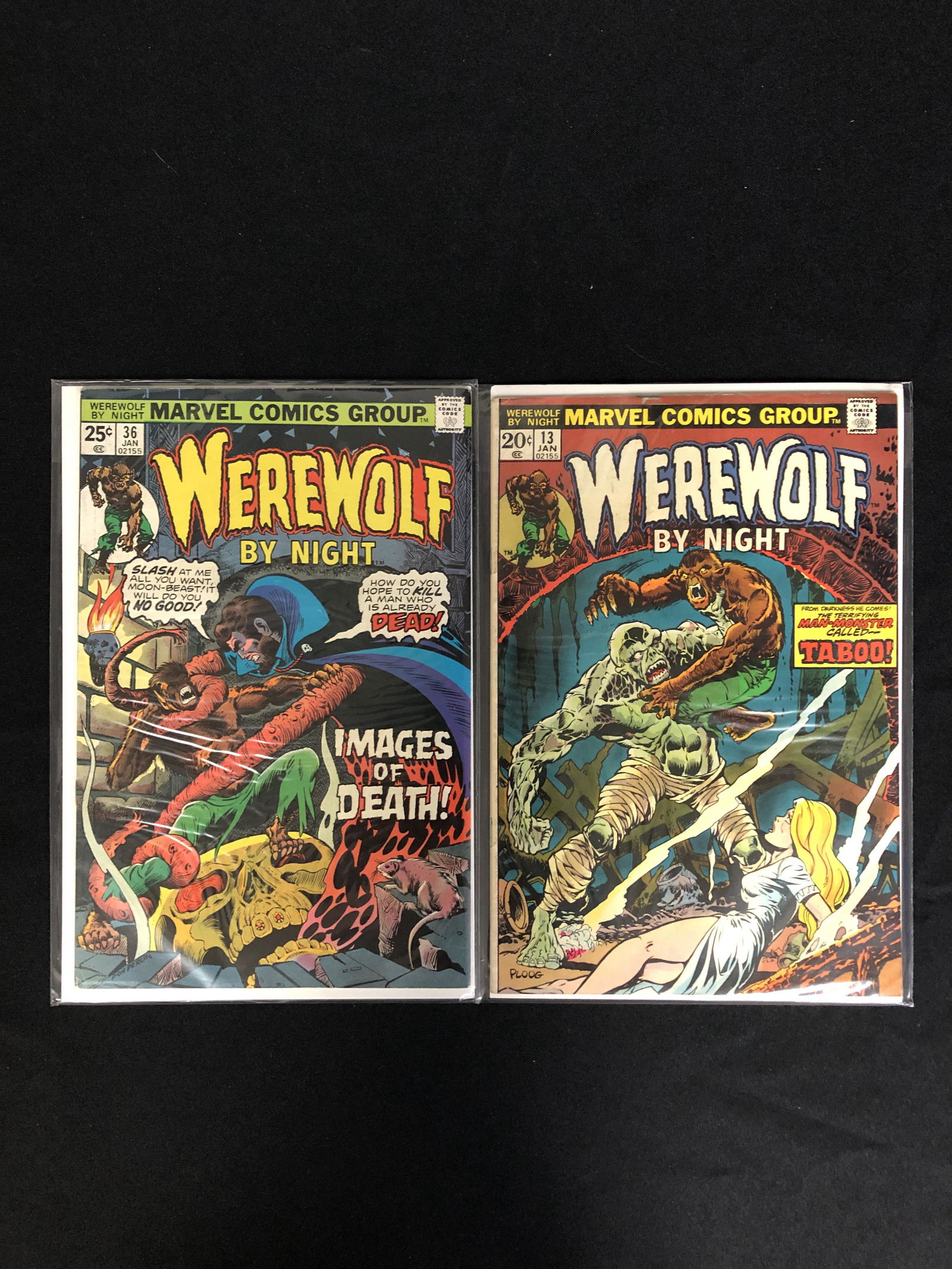 MARVEL COMICS WEREWOLF BY NIGHT COMIC BOOK LOT (1 of 1)