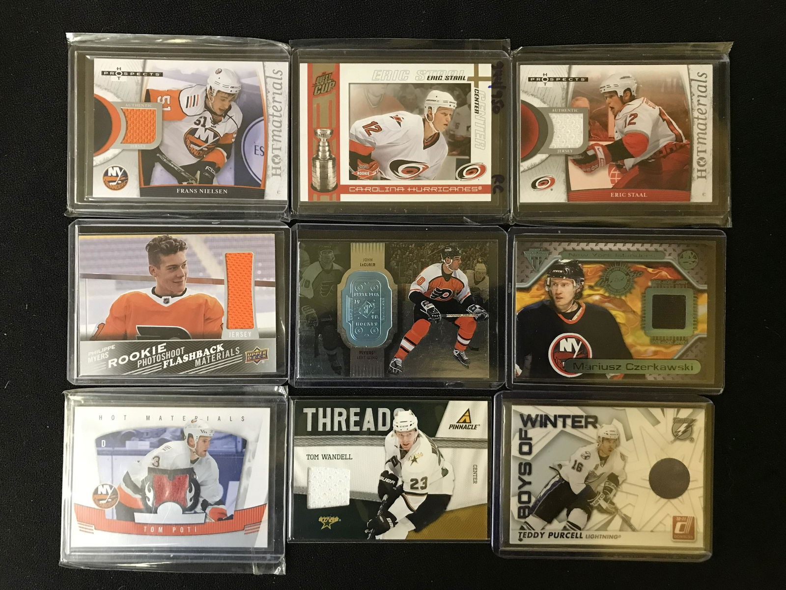 ASSORTED HOCKEY CARD LOT (GAME USED JERSEY, ROOKIES...) (1 of 1)