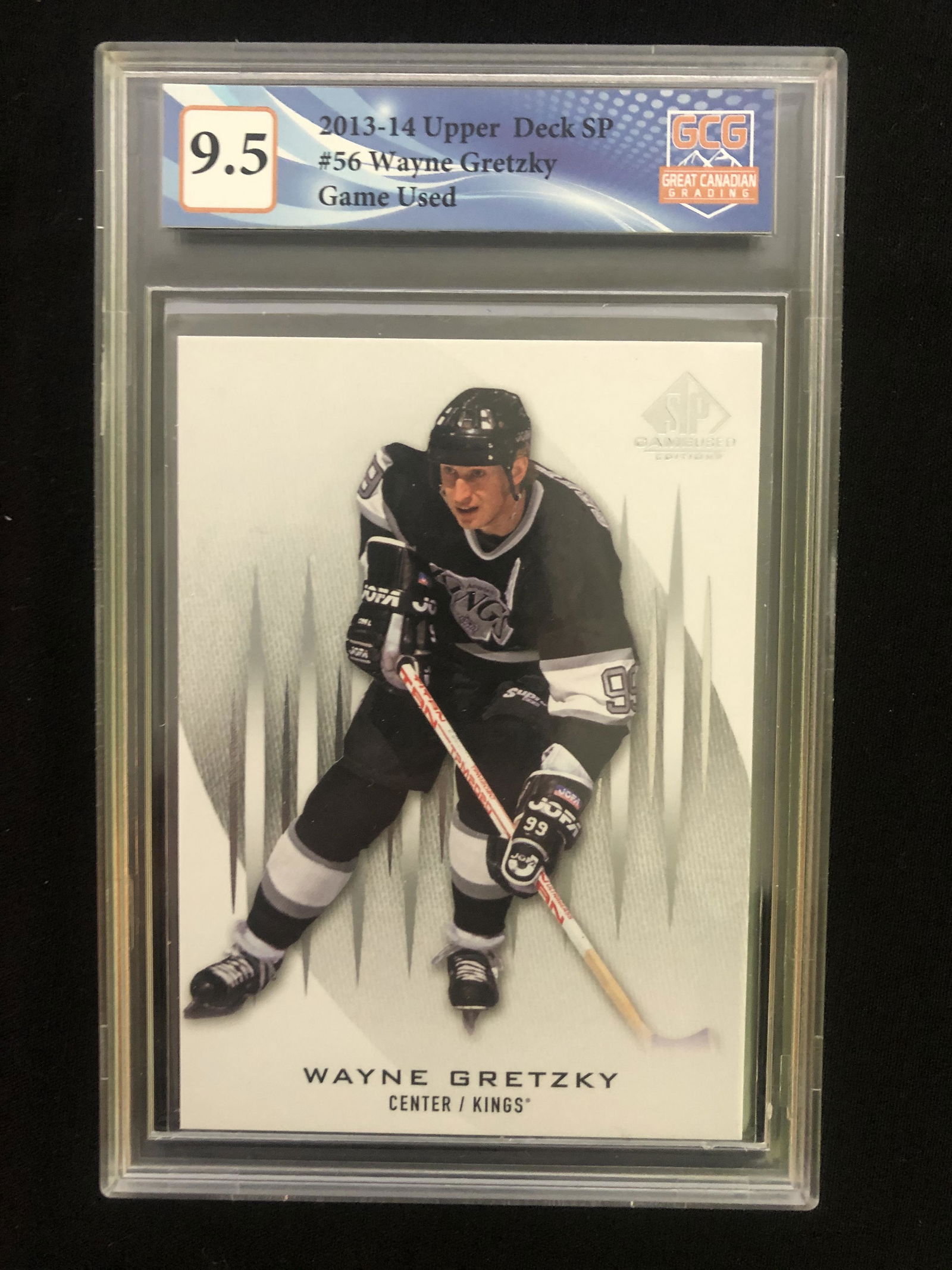 2013-14 UPPER DECK SP NO.56 WAYNE GRETZKY GAME USED (GCG 9.5) (1 of 1)
