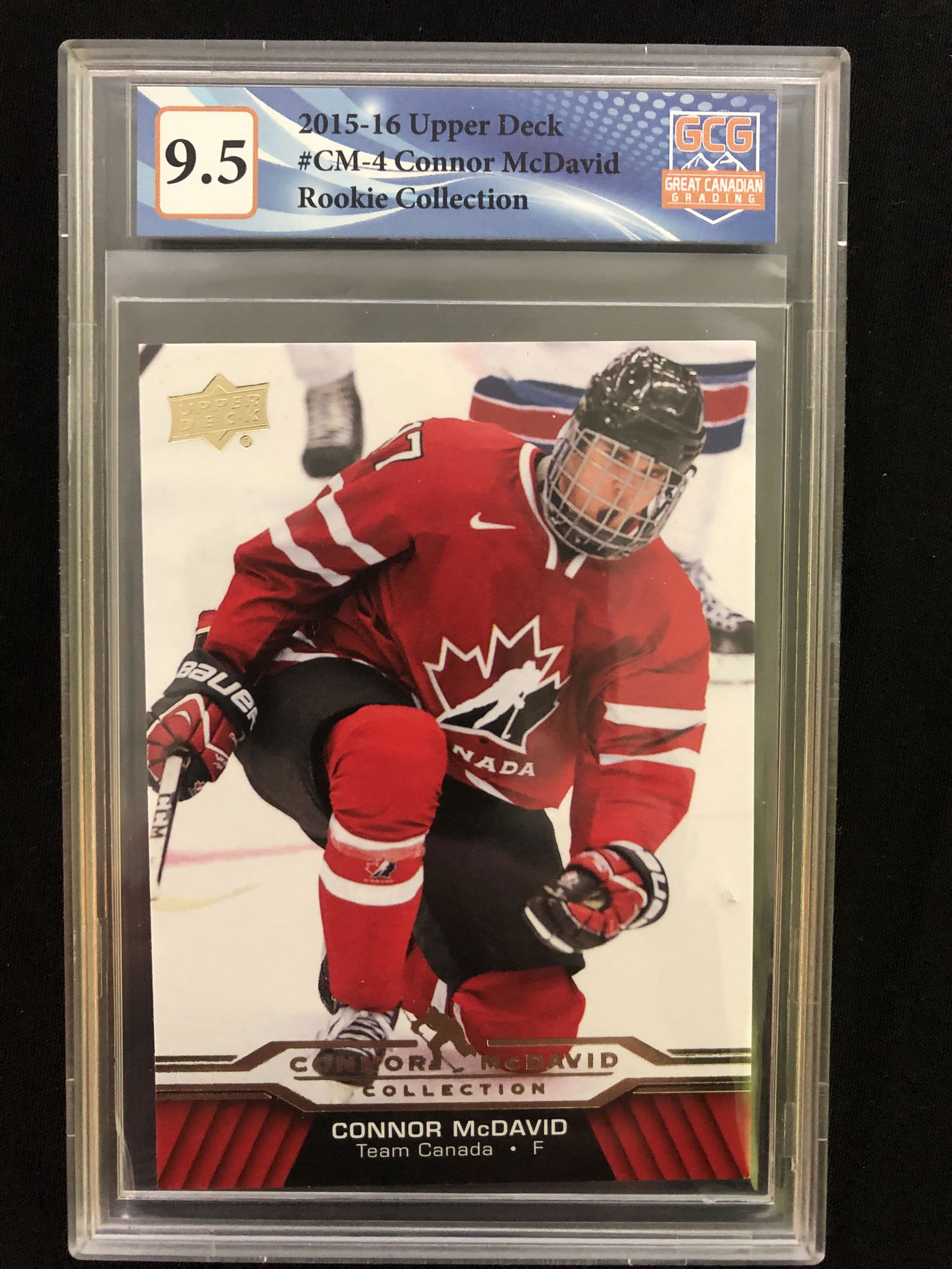 2015-16 UPPER DECK NO.CM-4 CONNOR MCDAVID ROOKIE COLLECTION (1 of 1)