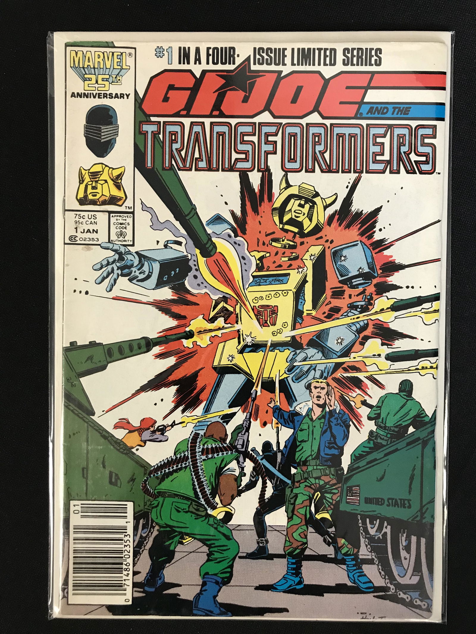 G.I JOE And The Transformers NO. 1 In a Four Issue Limited Series (MARVEL COMICS) (1 of 1)