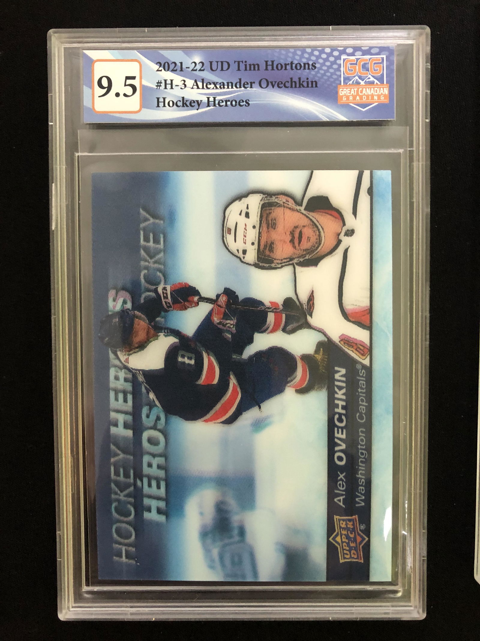 2021-22 UD TIM HORTONS NO.H-3 ALEXANDER OVECHKIN HOCKEY HEROES (GCG 9.5) (1 of 1)