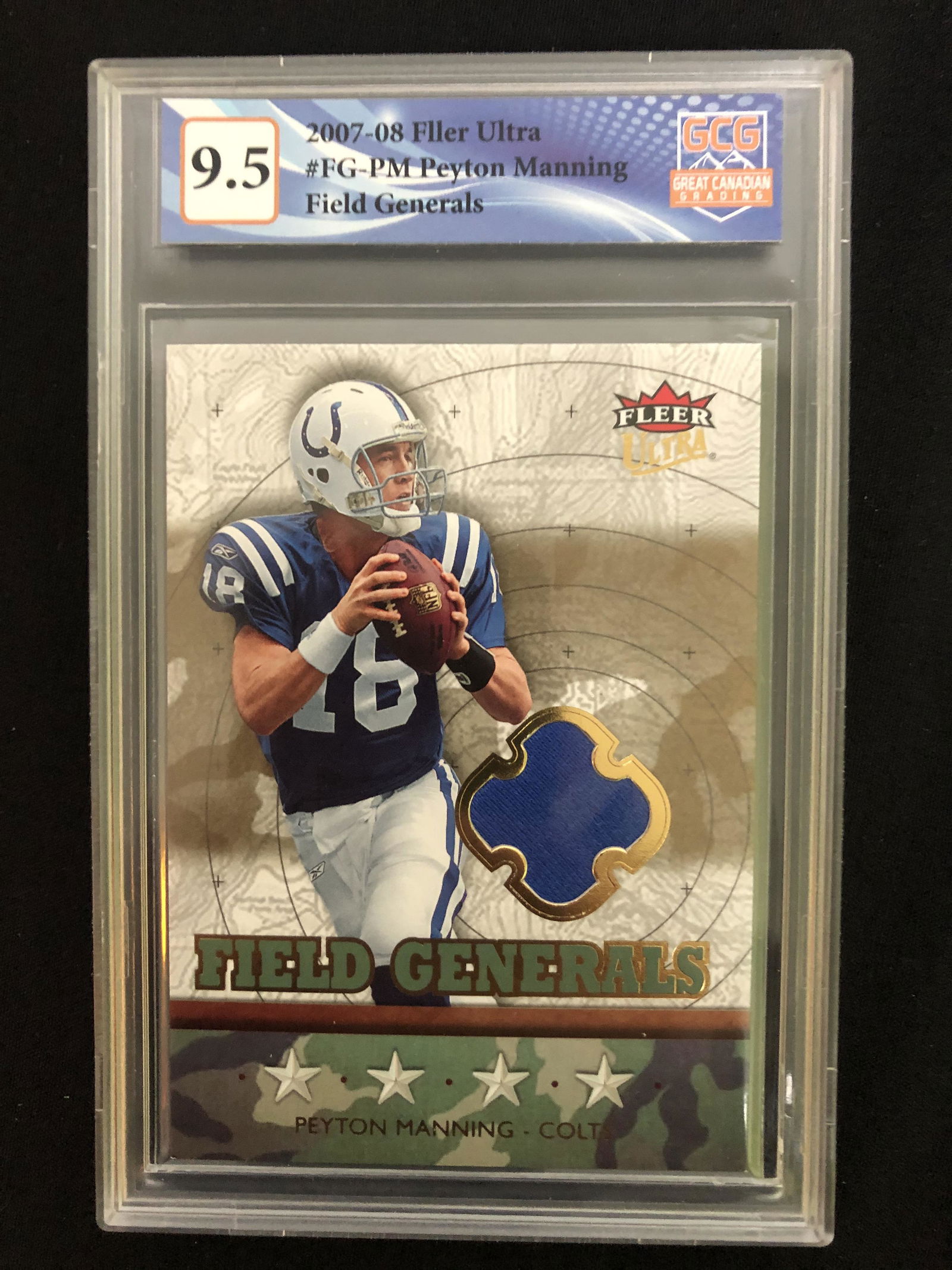 2007-08 FLEER ULTRA NO.FG-PM PEYTON MANNING FIELD GENERALS (GCG 9.5) (1 of 1)