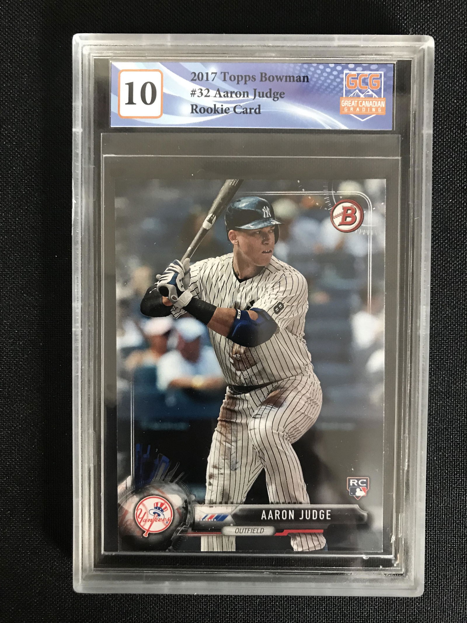 2017 TOPPS BOWMAN NO.32 AARON JUDGE RC (GCG 10) (1 of 1)