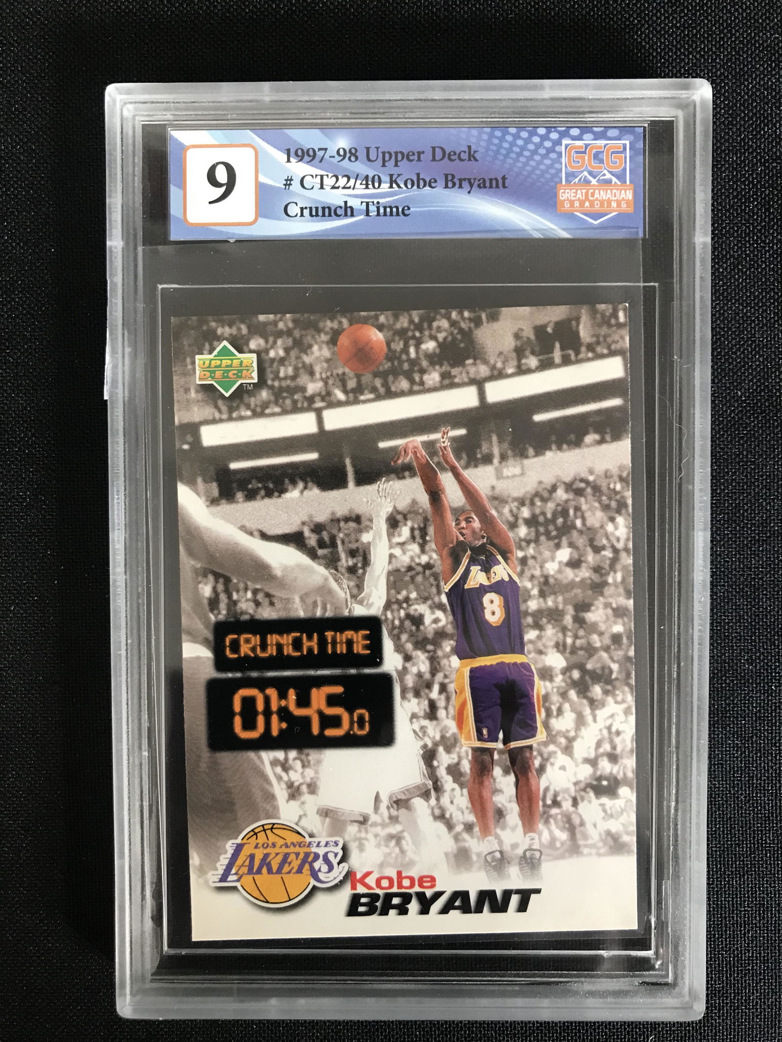 1997-98 UPPER DECK NO.CT22/40 KOBE BRYANT CRUNCH TIME (GCG 9) (1 of 1)
