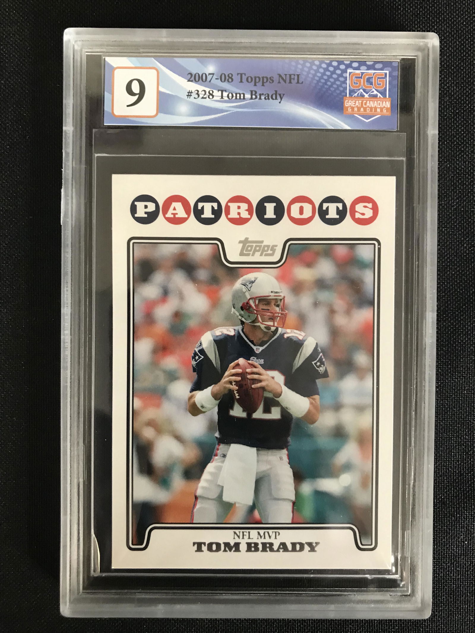 2007-08 TOPPS NFL MO.328 TOM BRADY (GCG 9) (1 of 1)