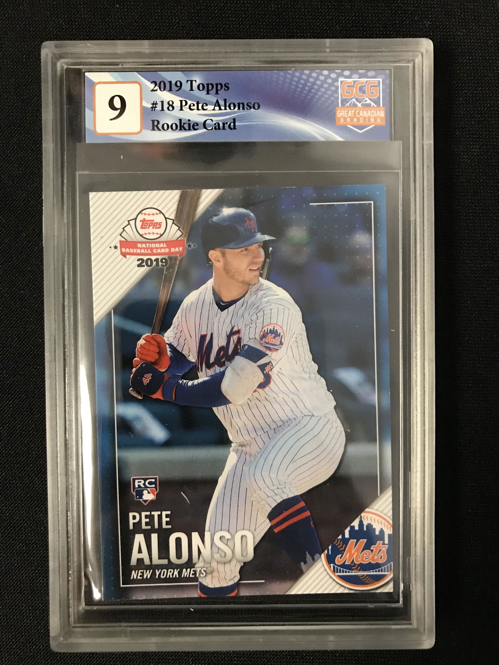 2019 TOPPS NO.18 PETE ALONSO ROOKIE CARD (GCG 9) (1 of 1)