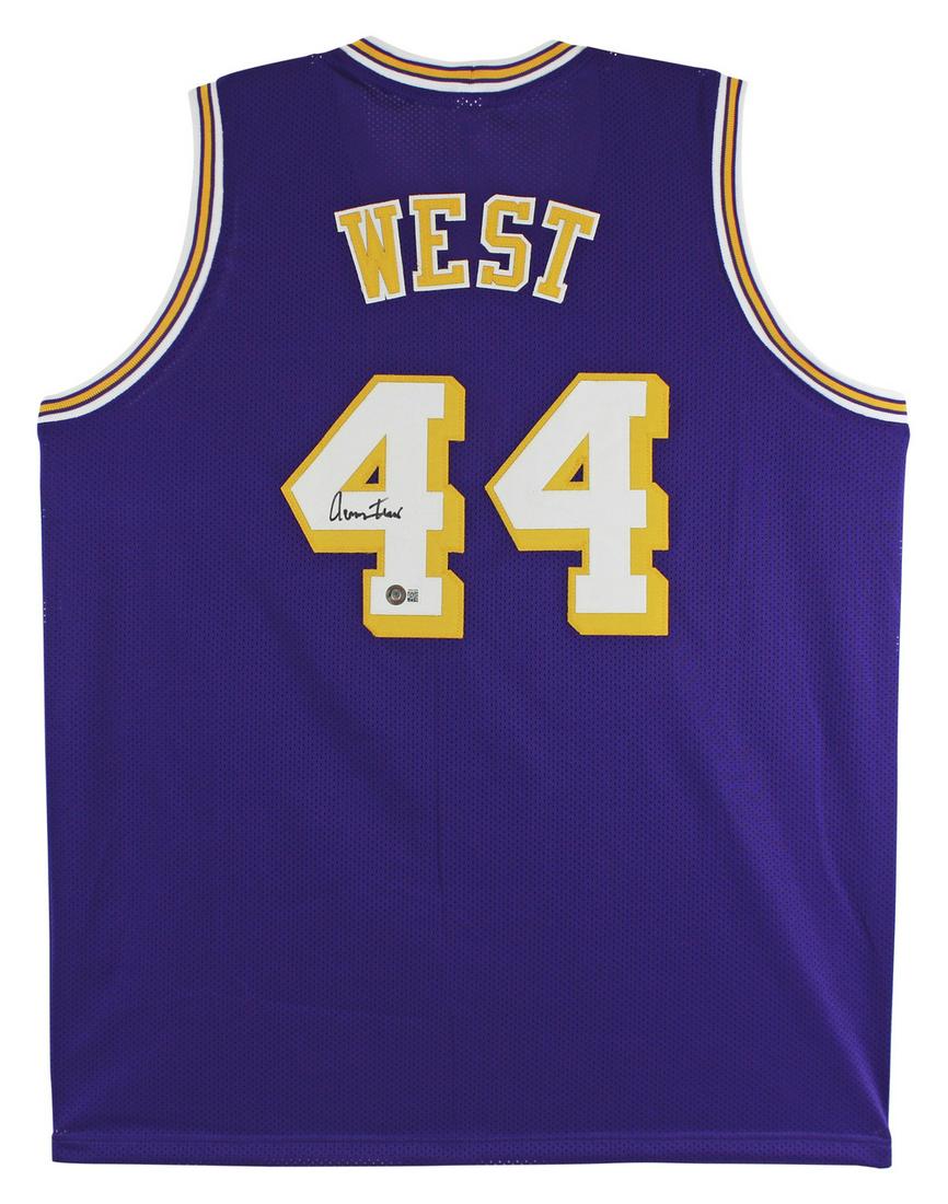 JERRY WEST SIGNED L.A LAKERS BASKETBALL JERSEY (BECKETT COA) (1 of 3)