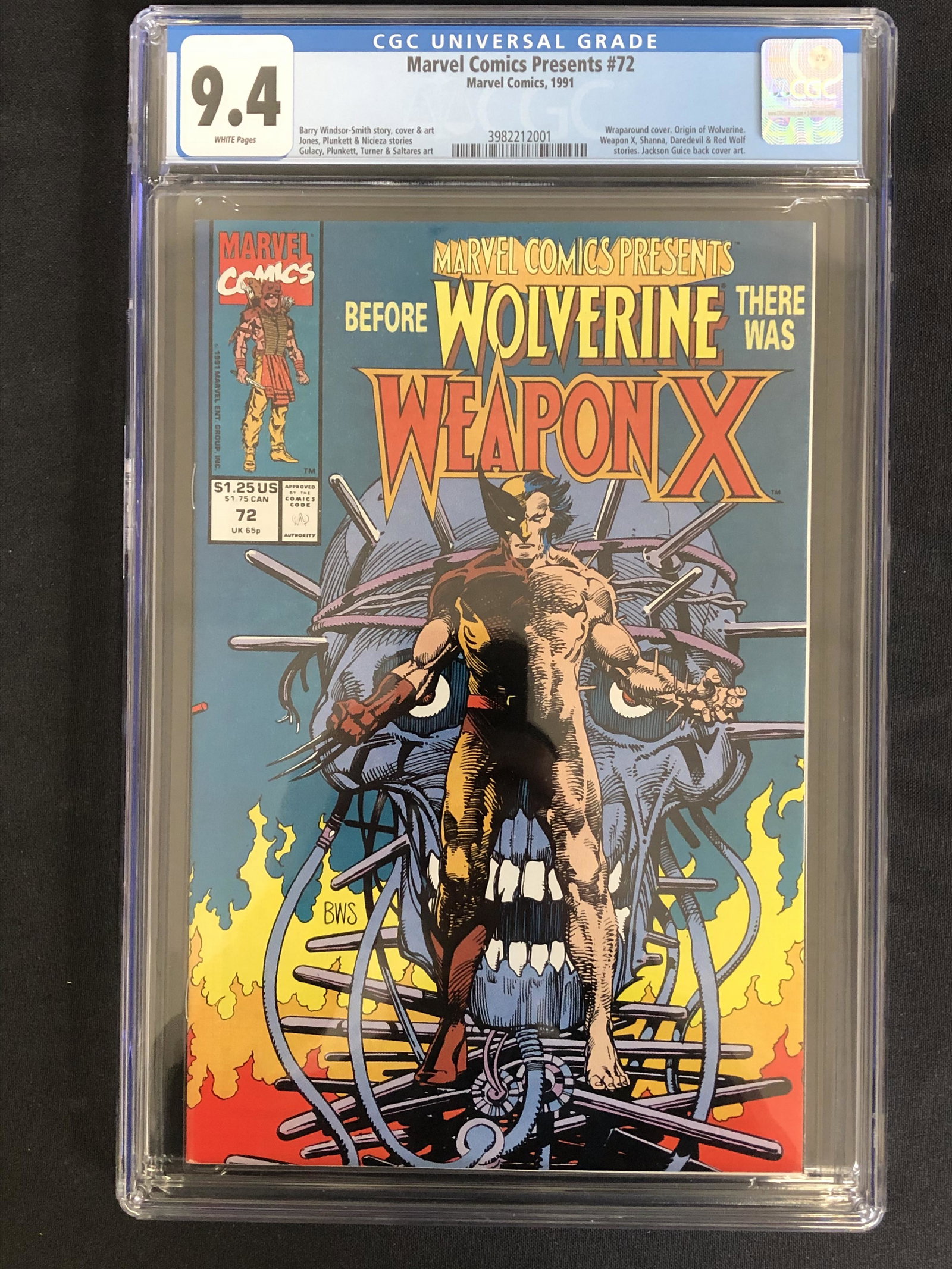 MARVEL COMICS PRESENTS NO.72 CGC 9.4 (MARVEL COMICS, 1991) (1 of 1)