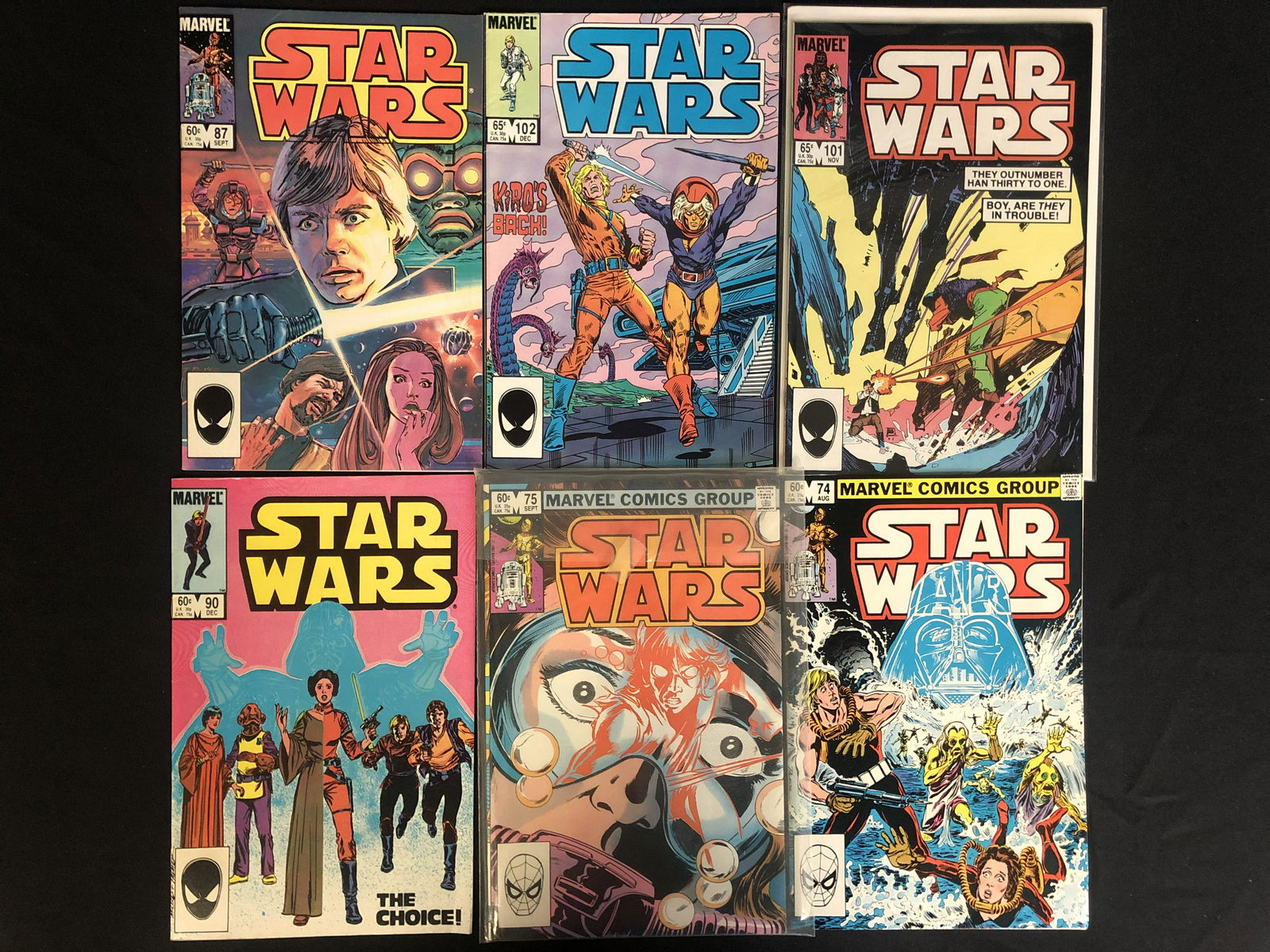 STAR WARS COMIC BOOK LOT (MARVEL COMICS) (1 of 1)