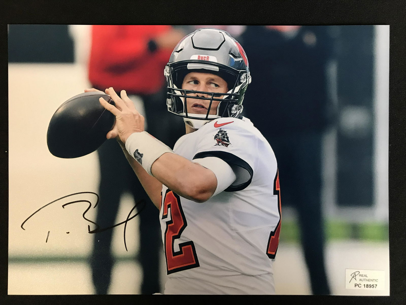 TOM BRADY SIGNED 8X10 PHOTO (RA COA) (1 of 2)