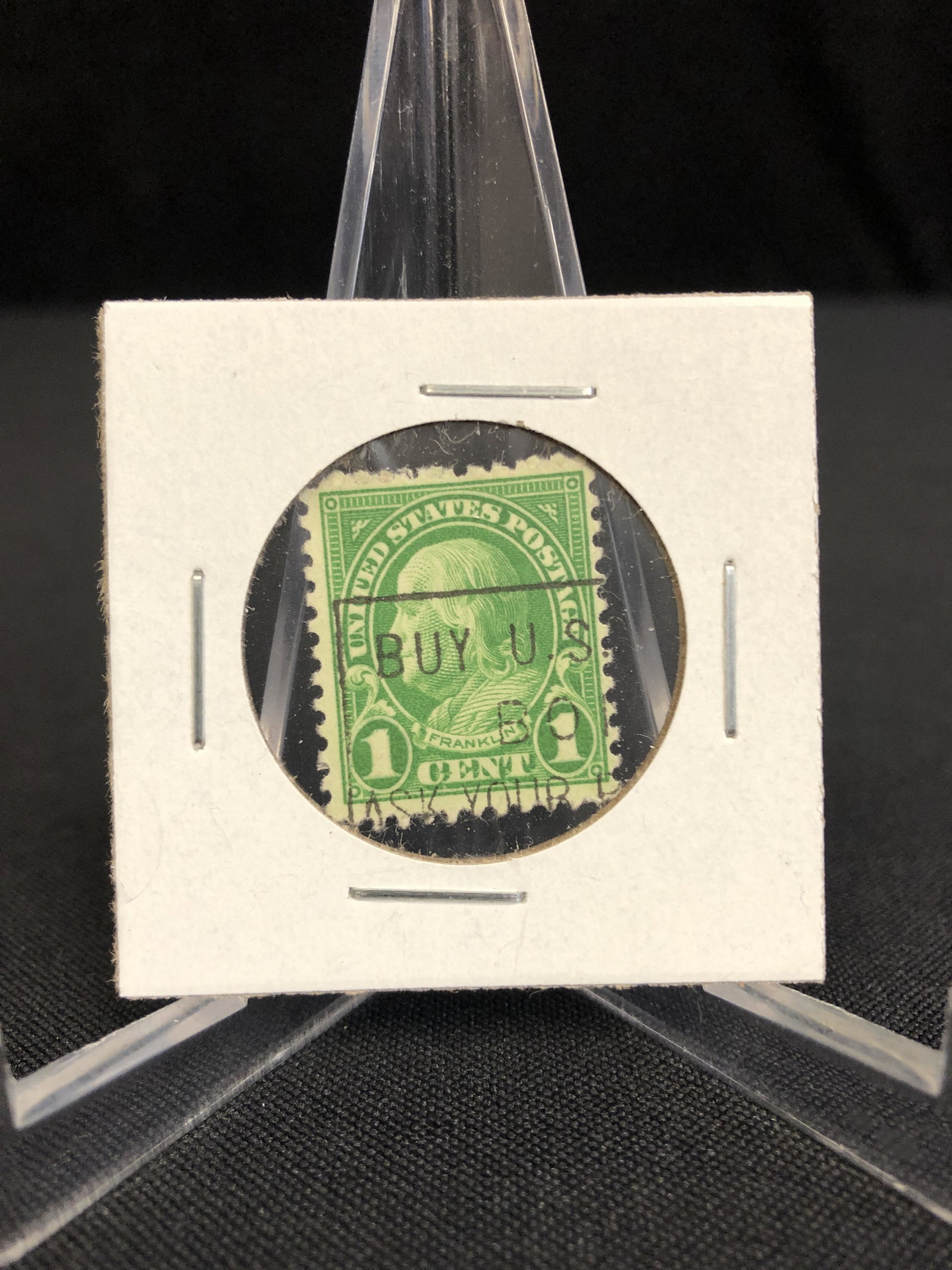 1900?s BENJAMIN FRANKLIN 1 Cent Green Stamp *EXTREMELY RARE* USA Postage (1 of 1)